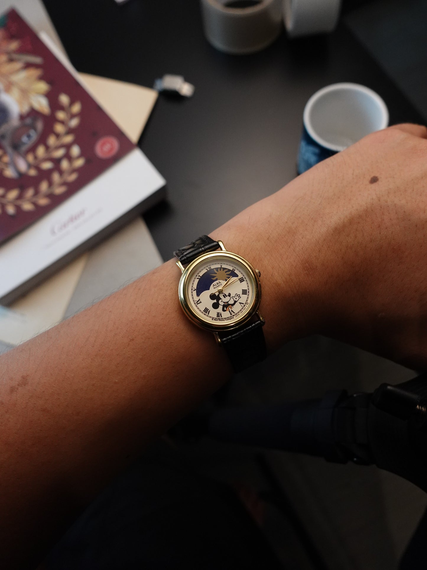 Seiko Alba Mickey Mouse Moonphase Quartz