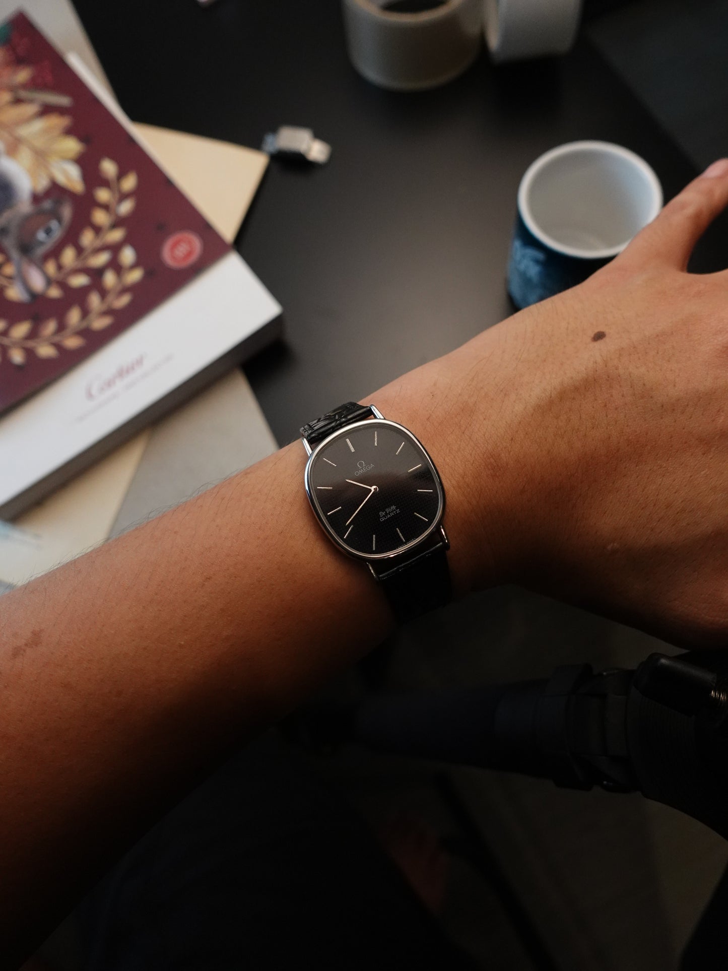 Omega De-ville Elipse Waffle dial Quartz (with Spider Dial)