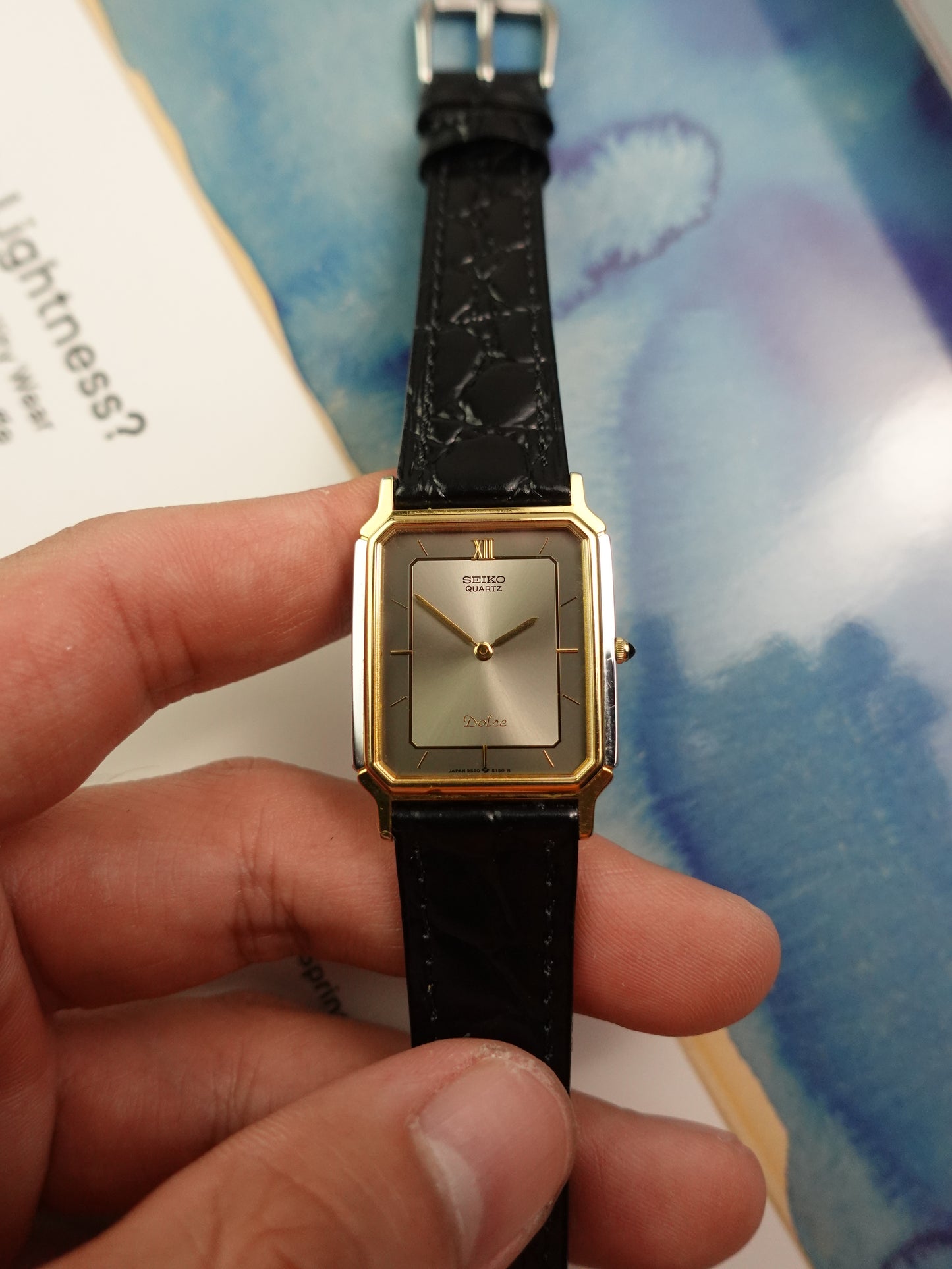 Seiko Dolce 2 tone sector dial