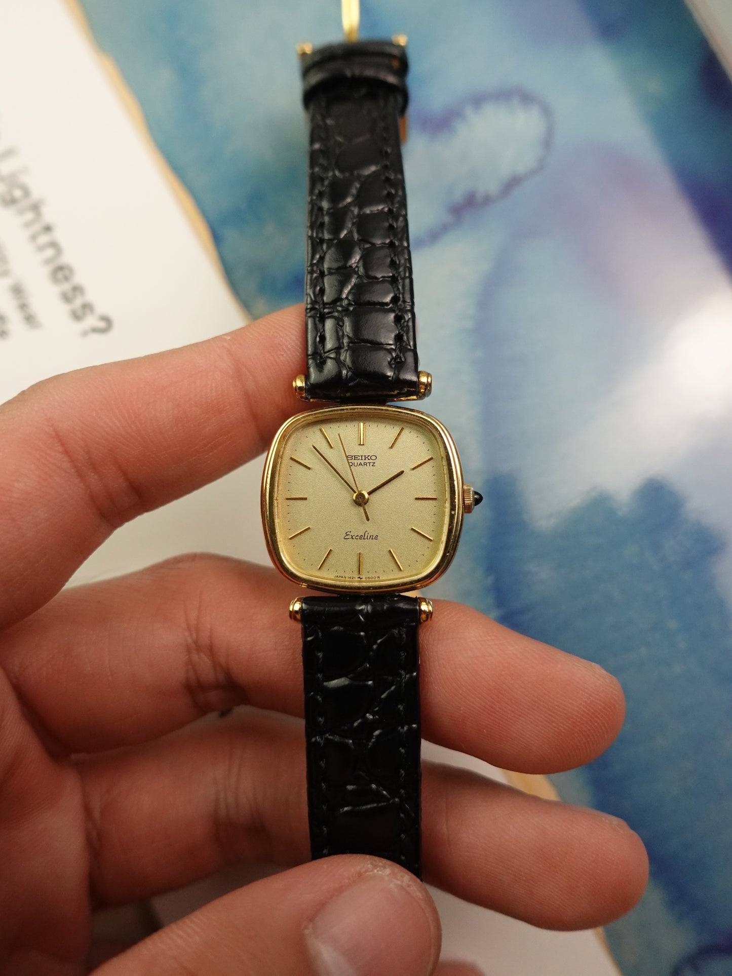 Ladies Seiko Exceline T-lugs with original buckle