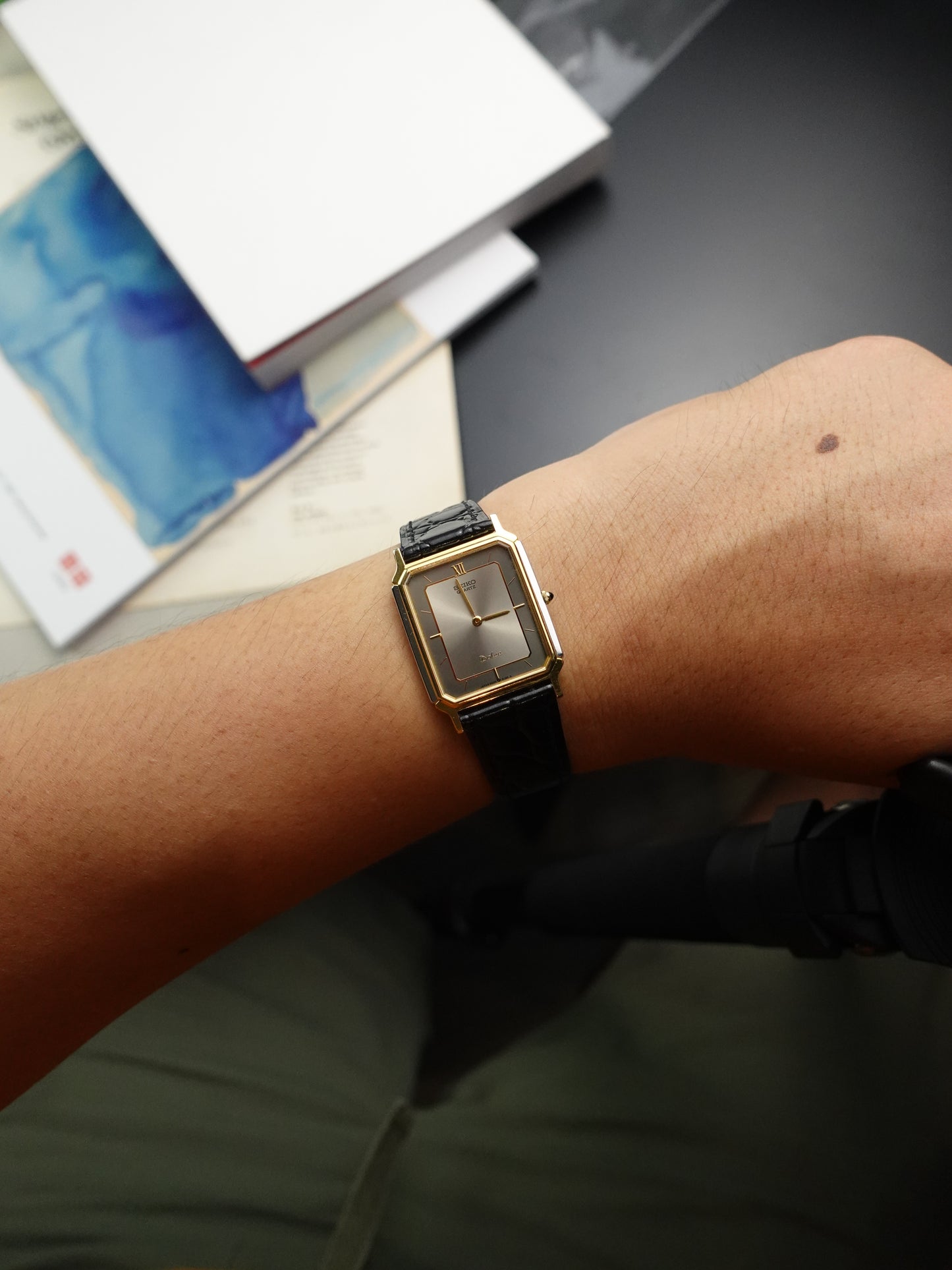 Seiko Dolce 2 tone sector dial