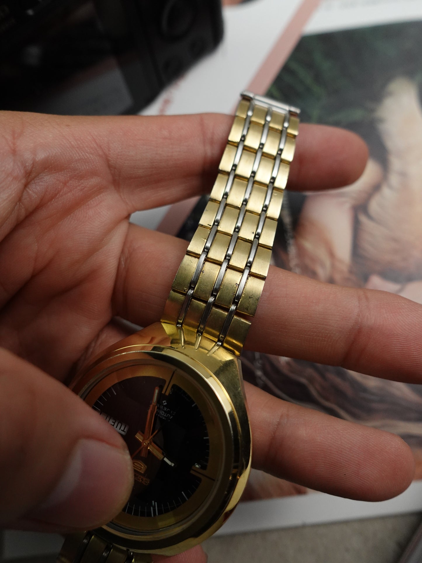 Seiko 5 Automatic Helmut Case with Faceted Glass