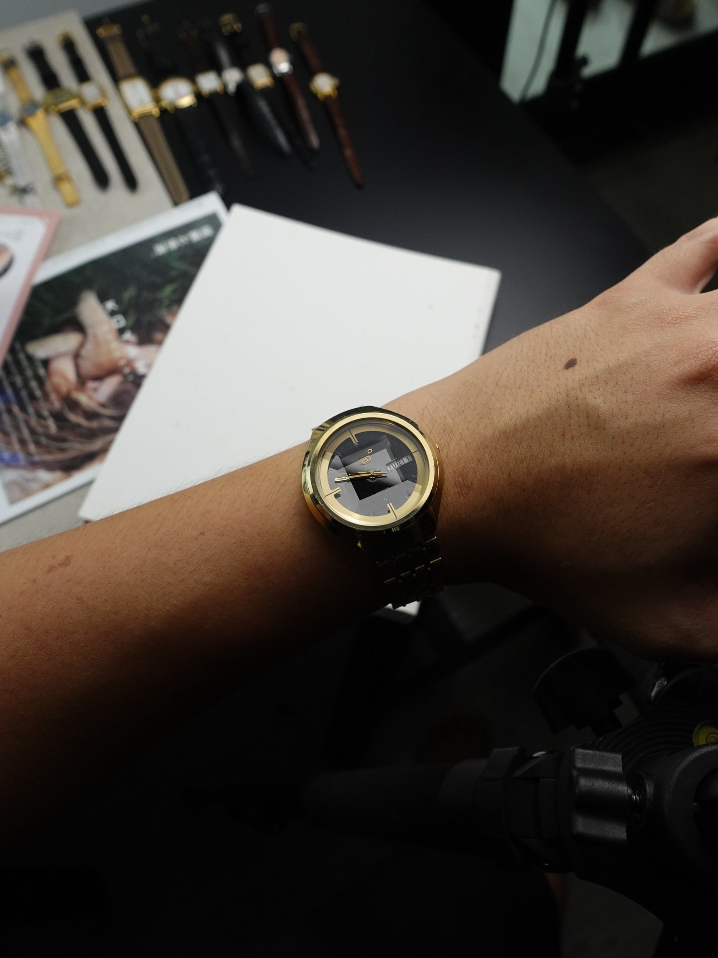 Seiko 5 Automatic Helmut Case with Faceted Glass