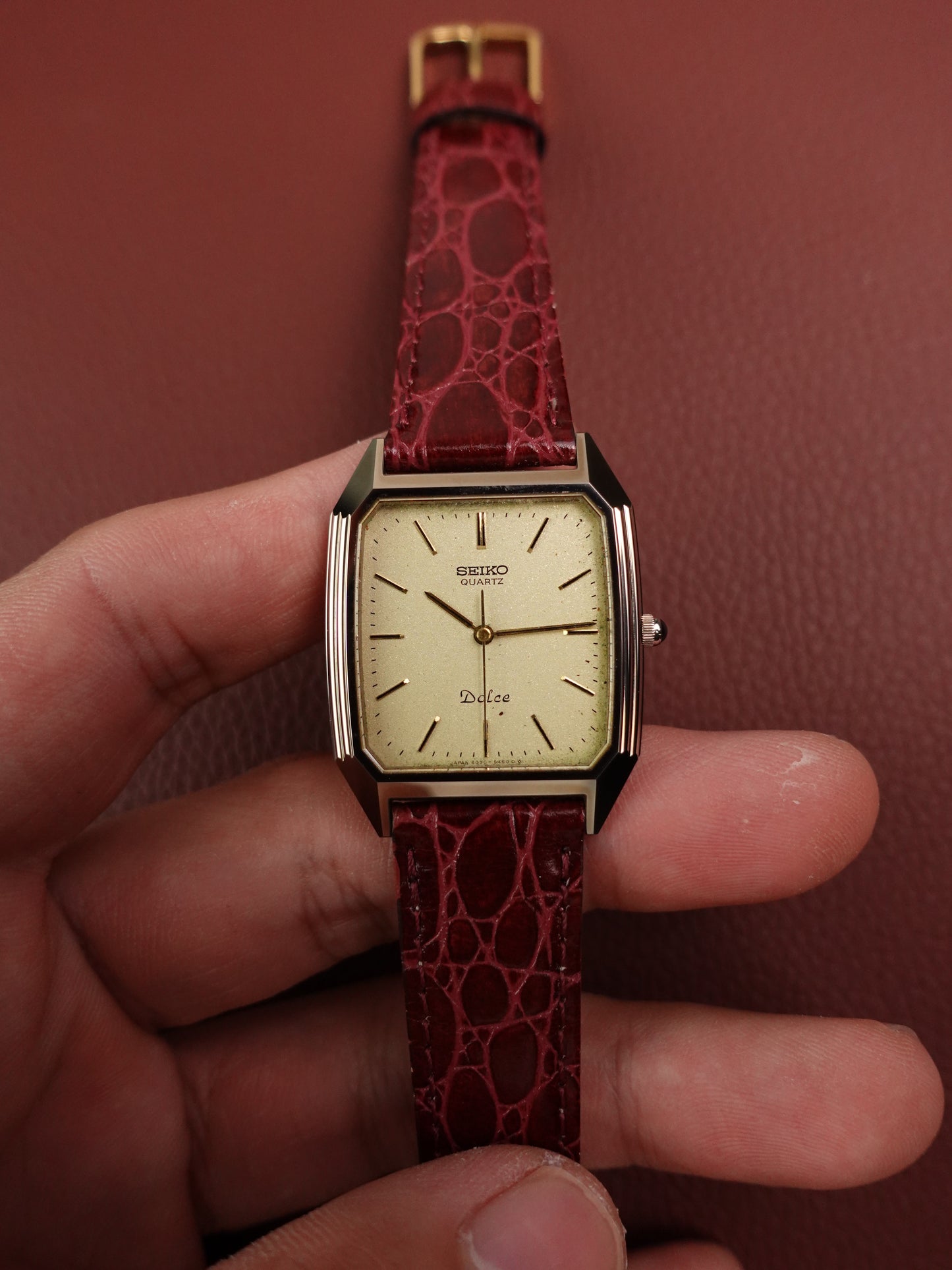 Seiko Dolce Step Bezel 6030-5390 Scratch Resistant case
