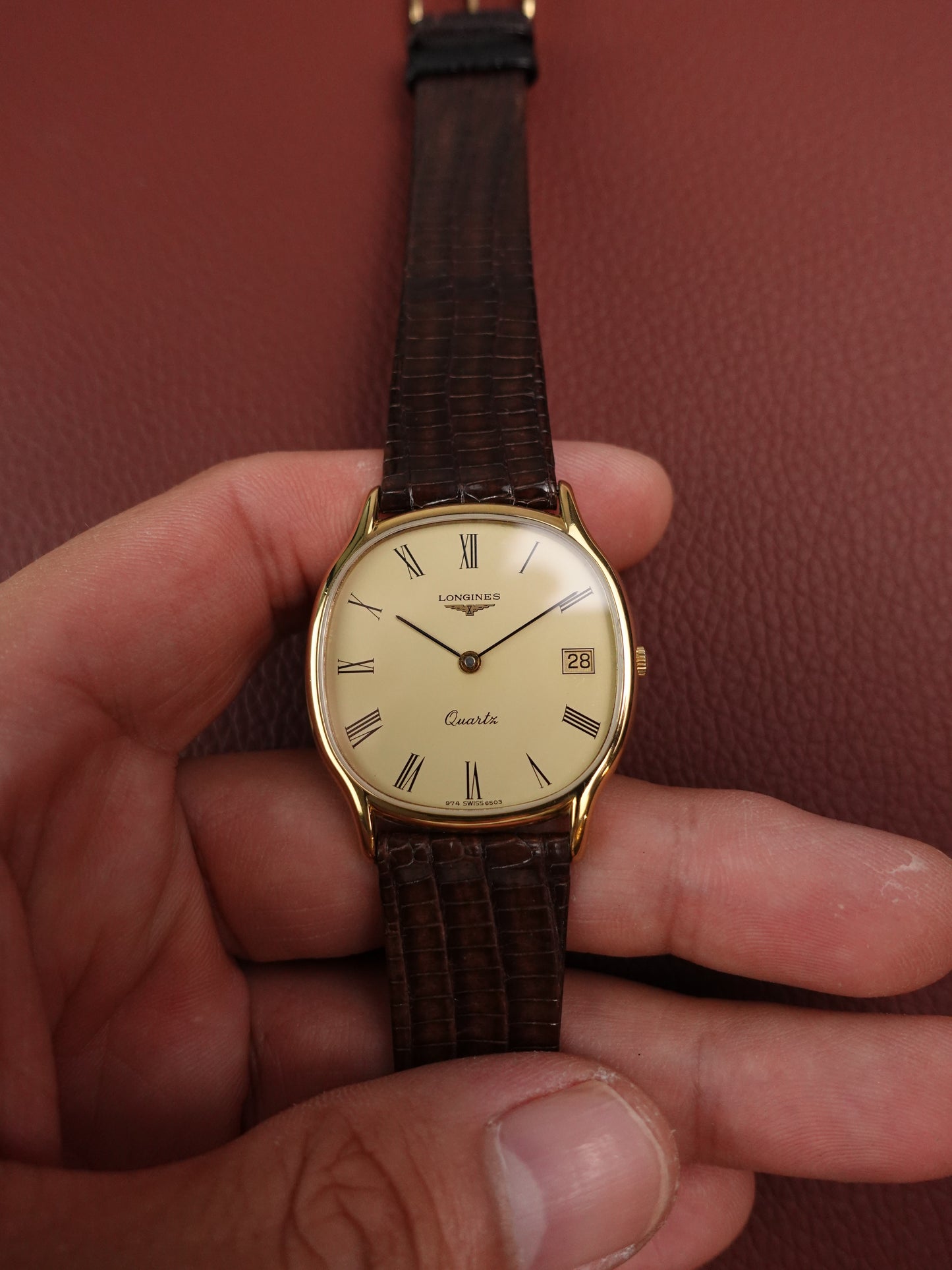 Longines Classic Quartz Cushion Case with original box