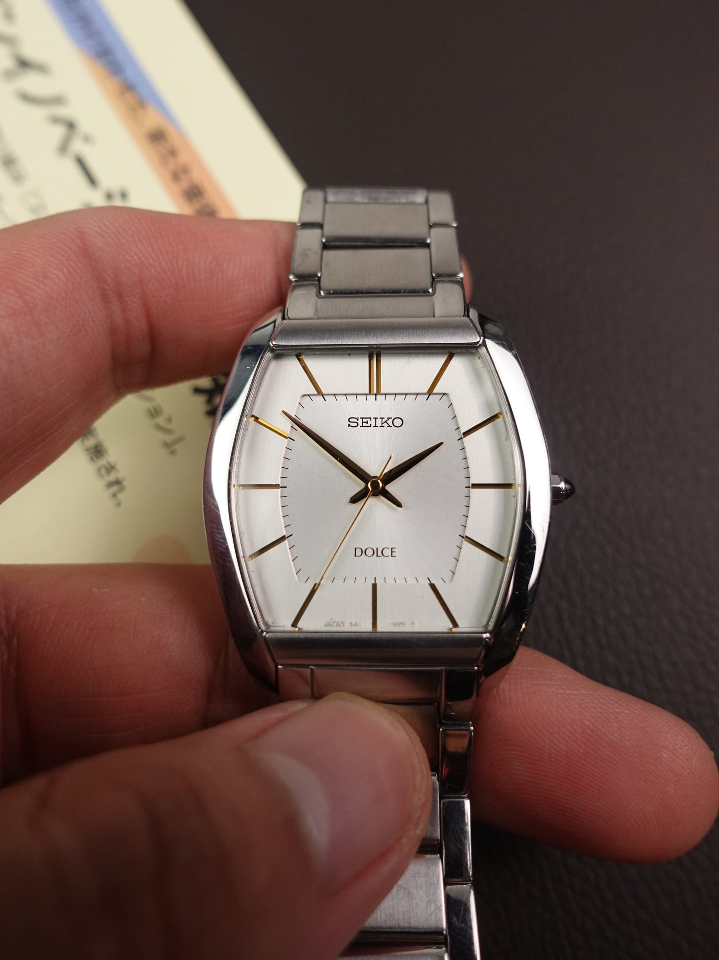 Seiko Dolce Tonneau Quartz 8J41-0AH0