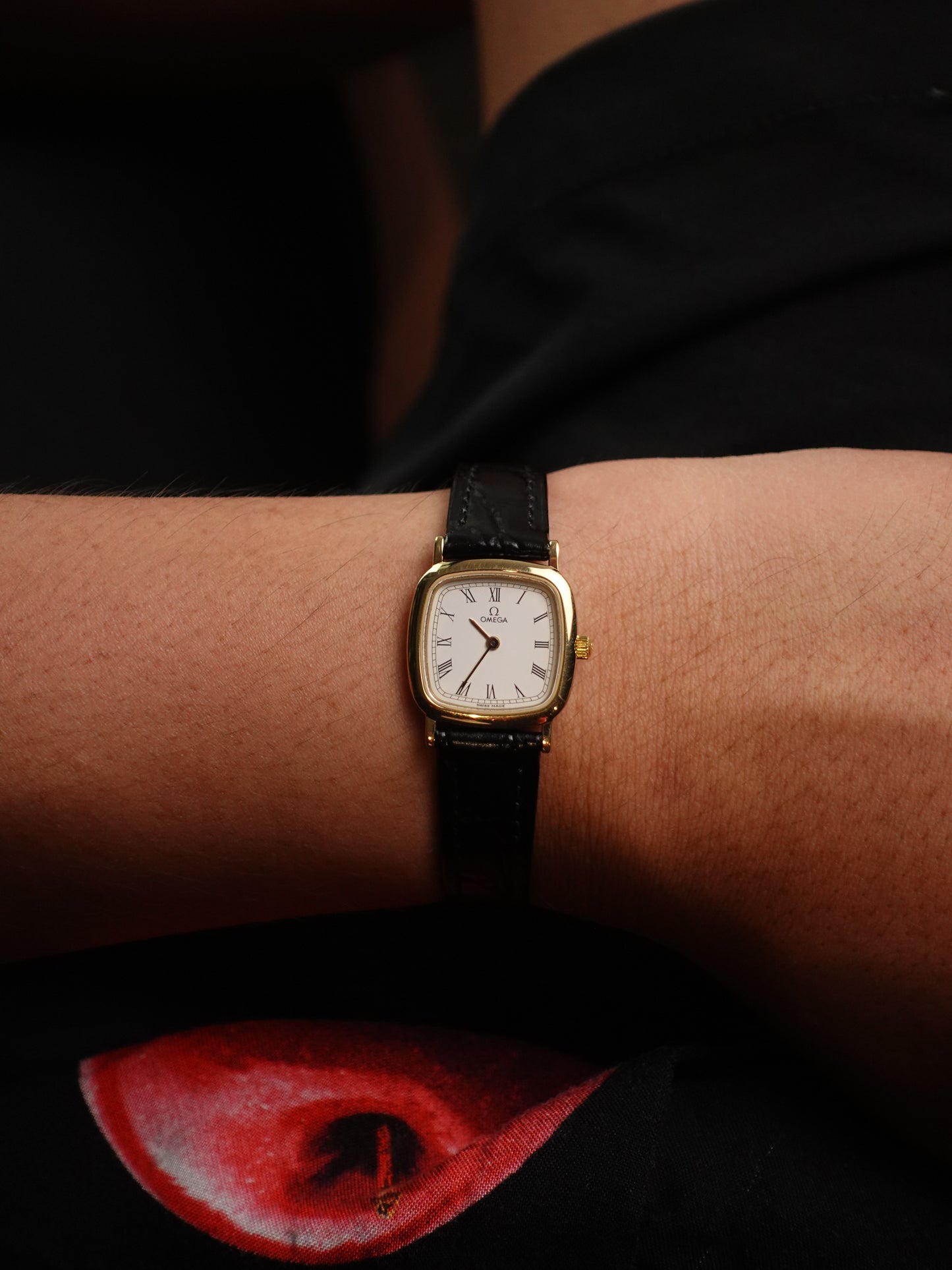 Ladies Omega De ville Cushion Case Circa 2000s Quartz