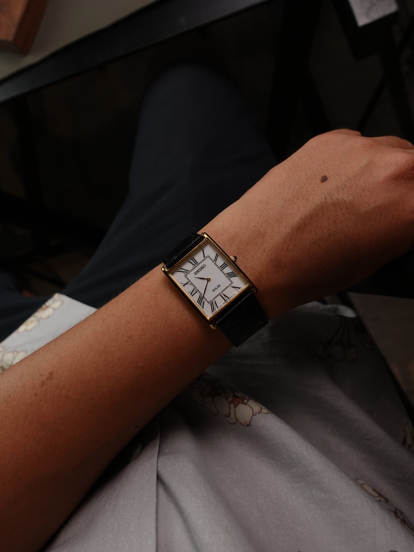 Classic Seiko Tank Solar V115-0BCO