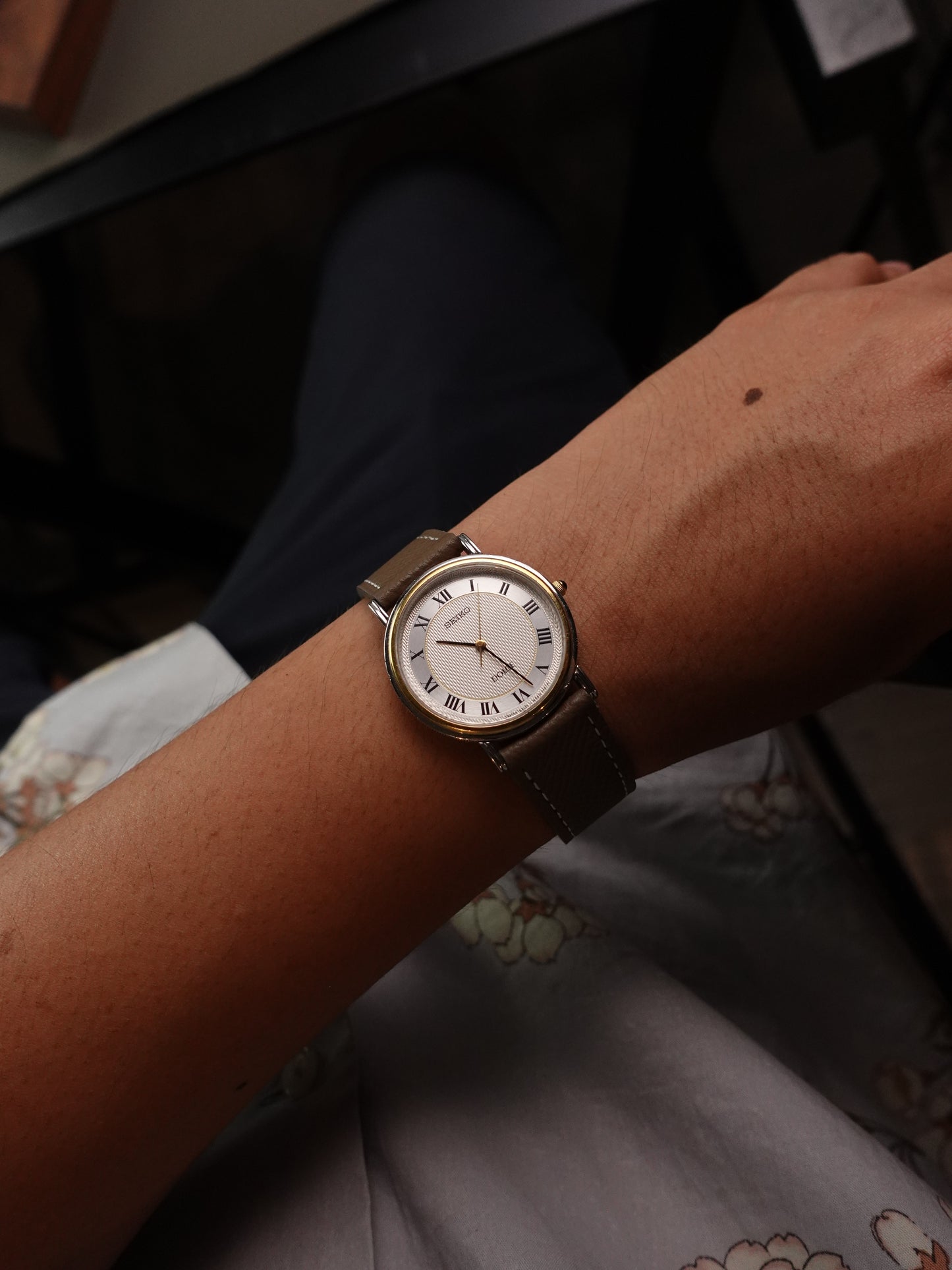 Seiko Dolce 2-tone Dial With 2-tone Coin edge case