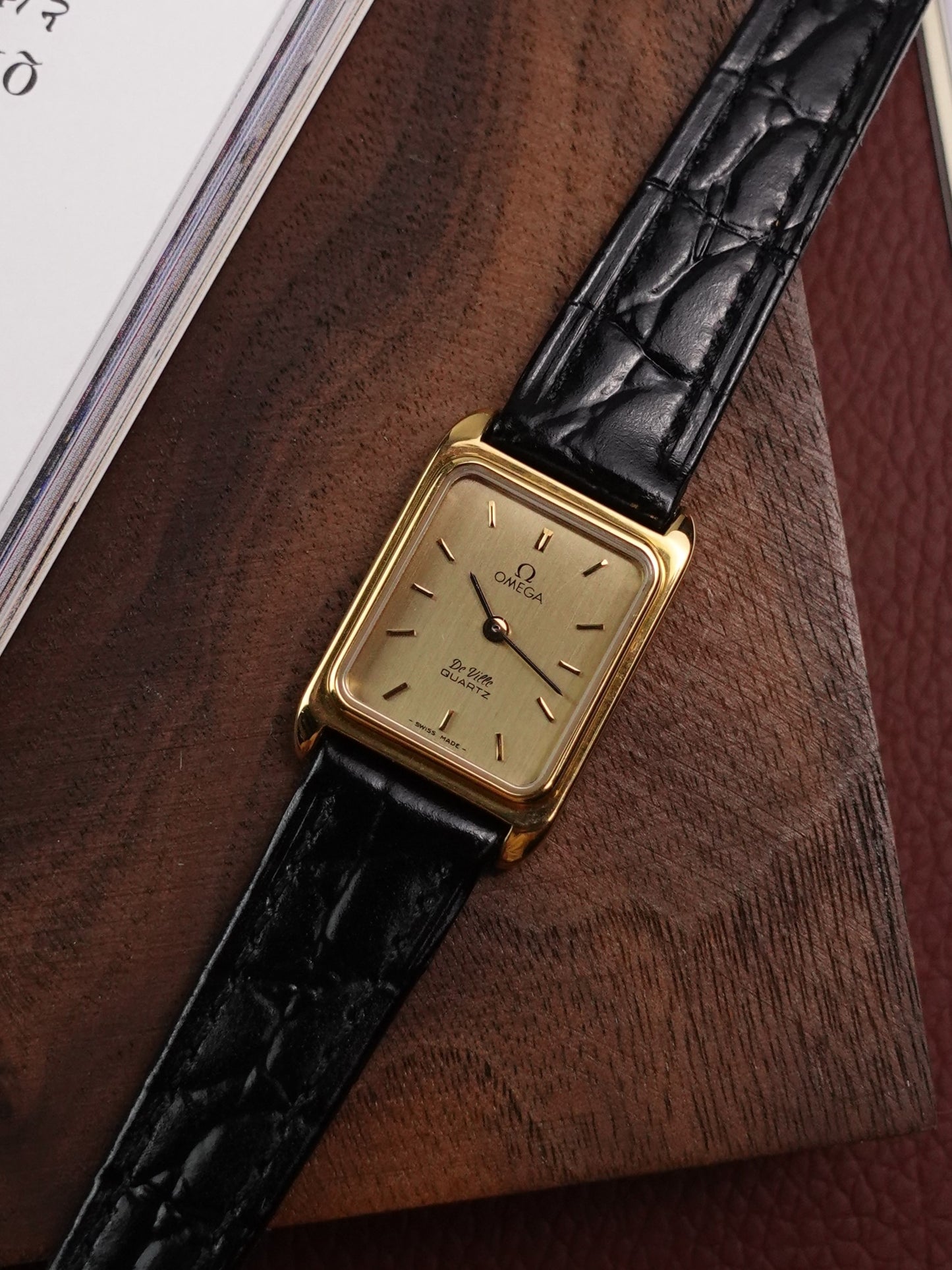 Ladies Omega De-ville Quartz with original buckle