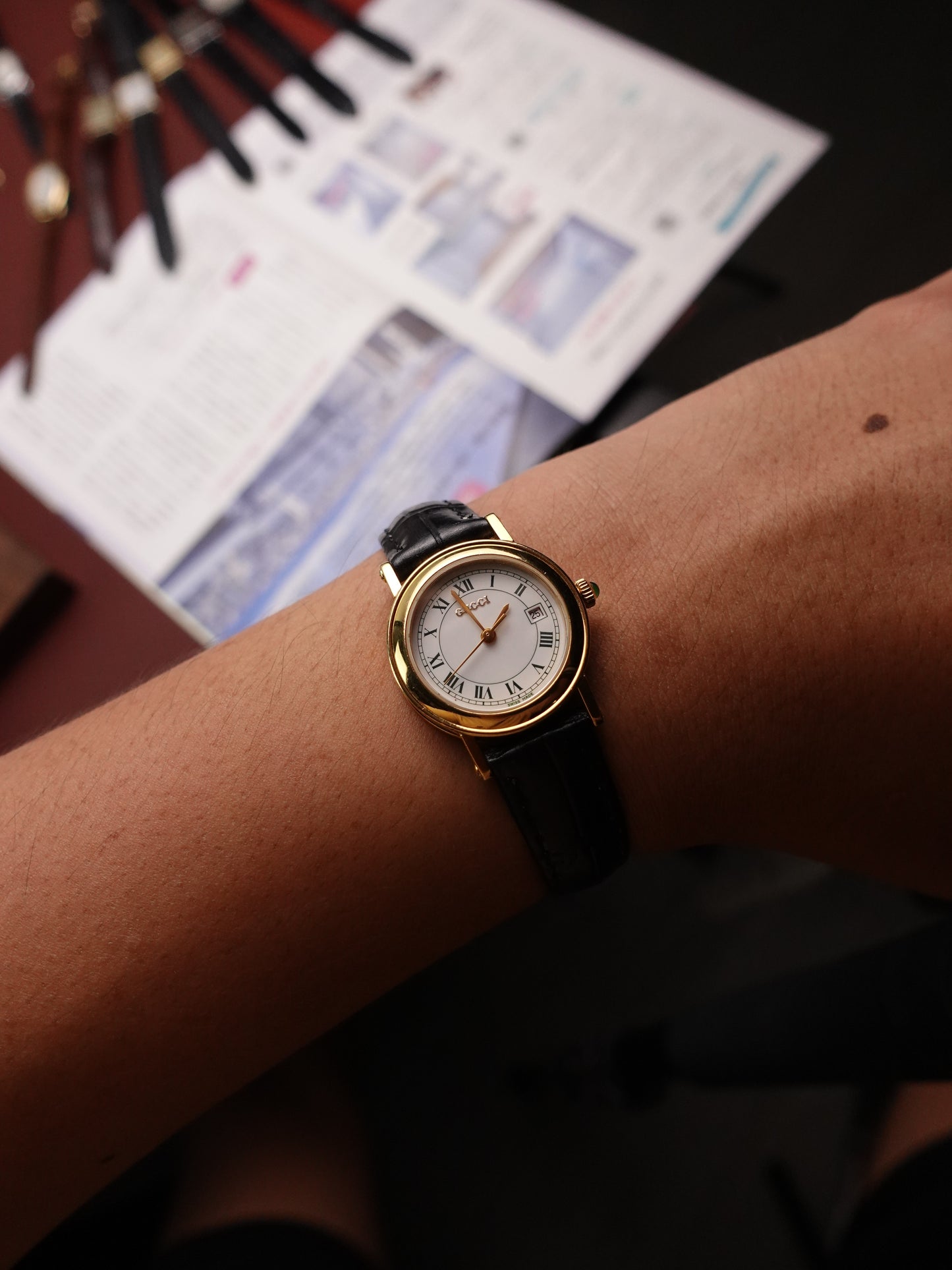 Gucci Classic Green Roman numerals