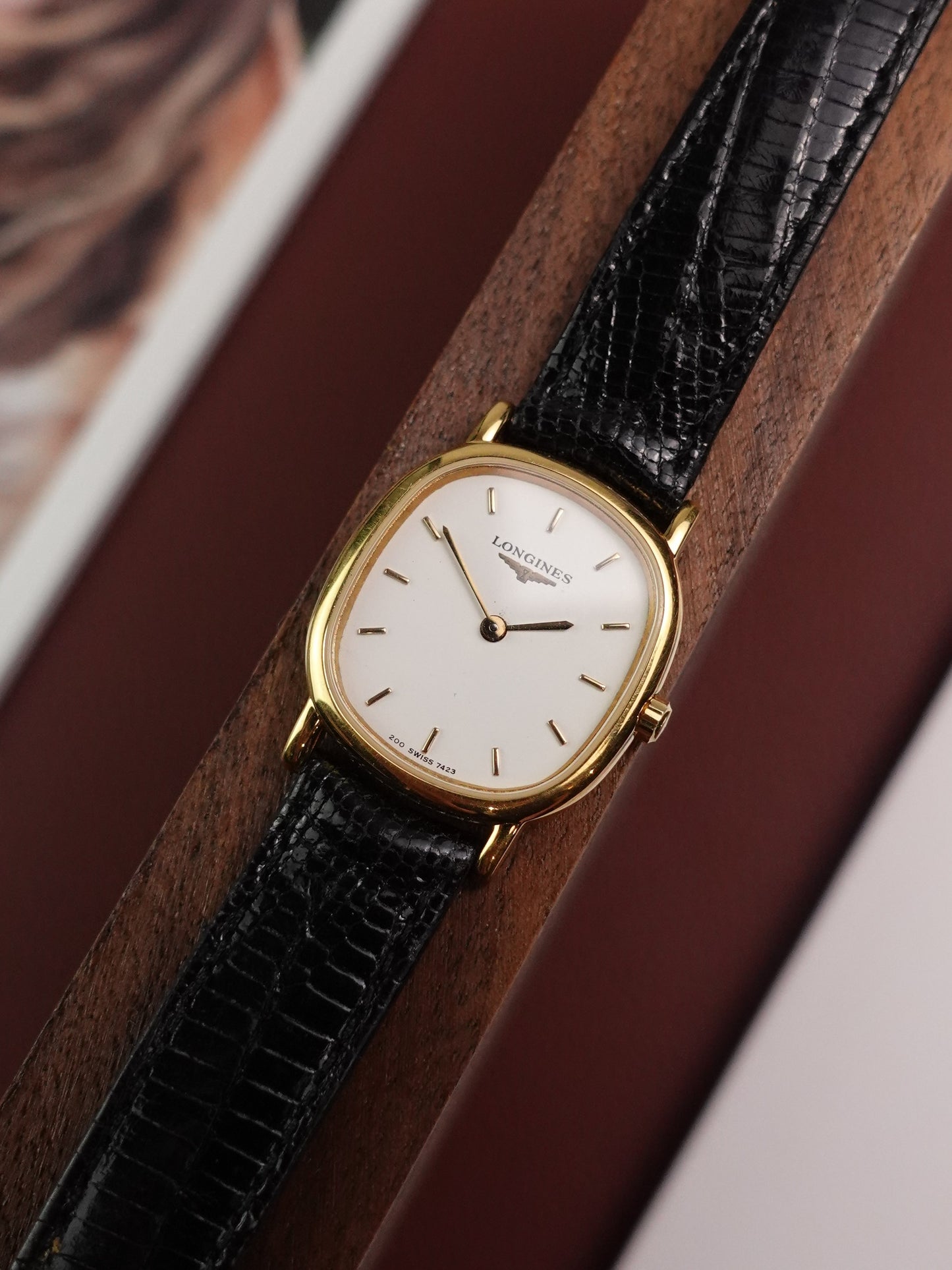 Ladies Longines Ellipse Quartz with Pearly White Dial