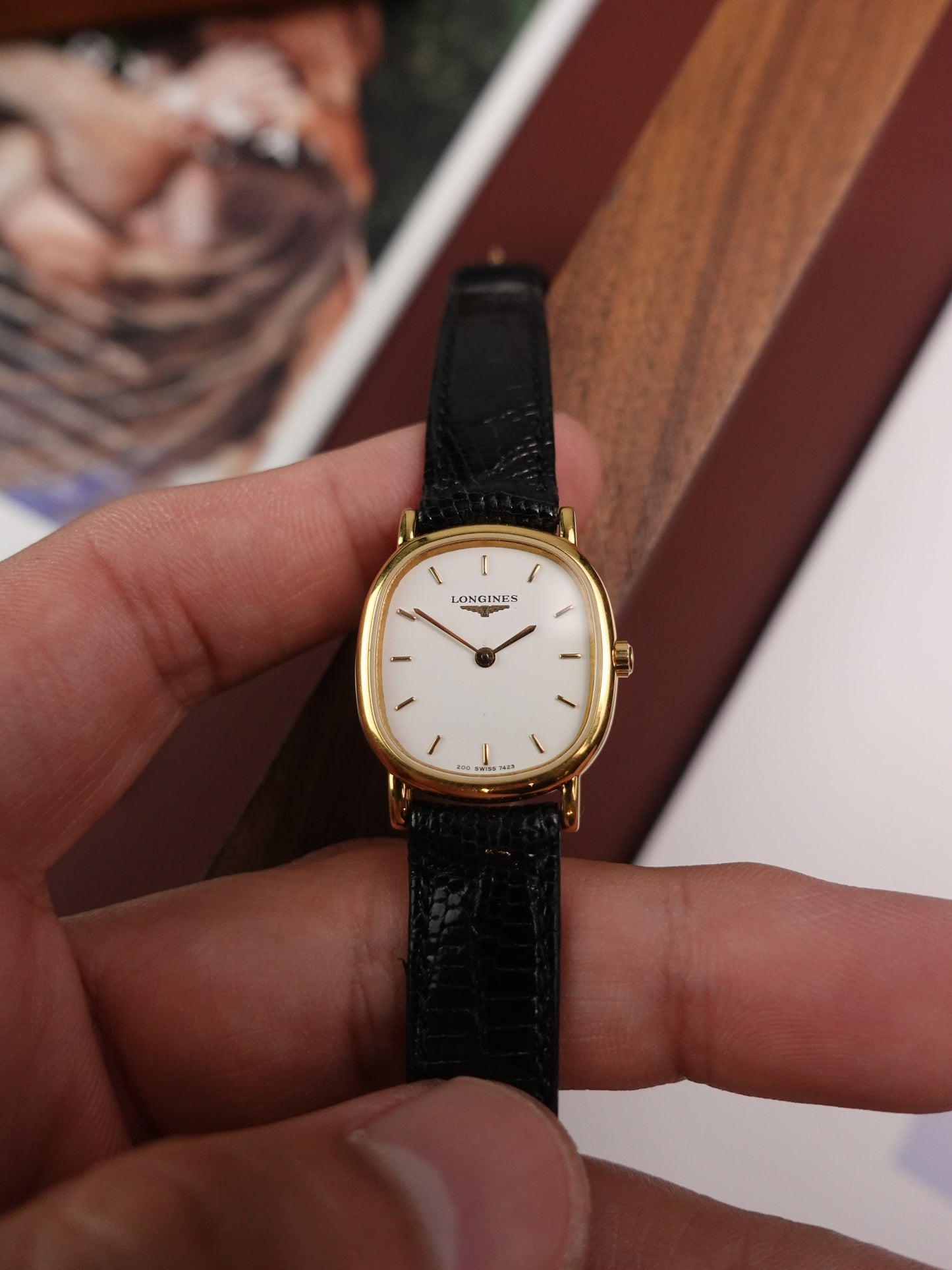Ladies Longines Ellipse Quartz with Pearly White Dial