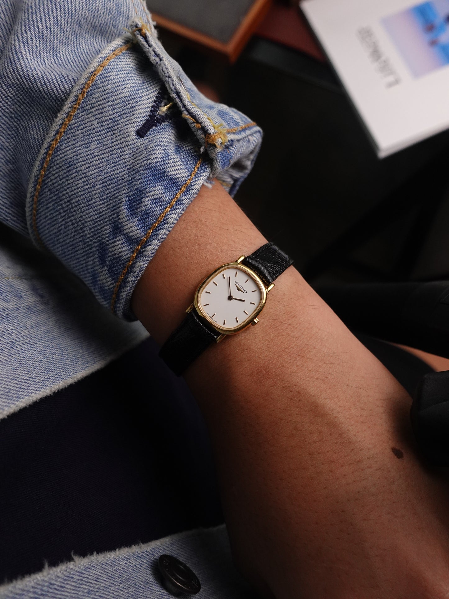 Ladies Longines Ellipse Quartz with Pearly White Dial