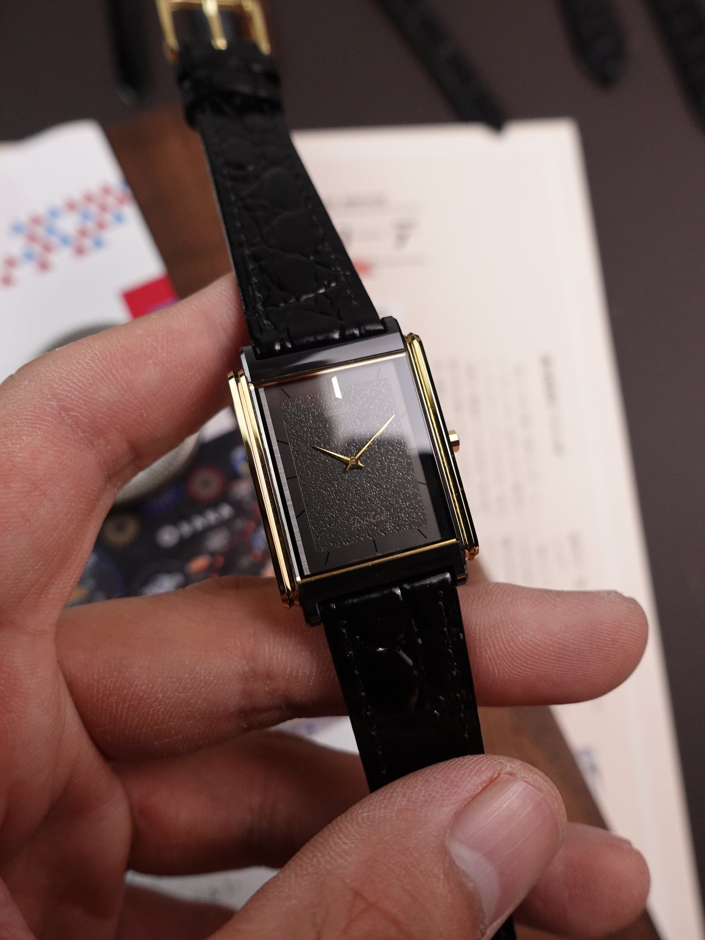 Seiko Dolce Black ceramic 2-tone with satin dial 1221-5260
