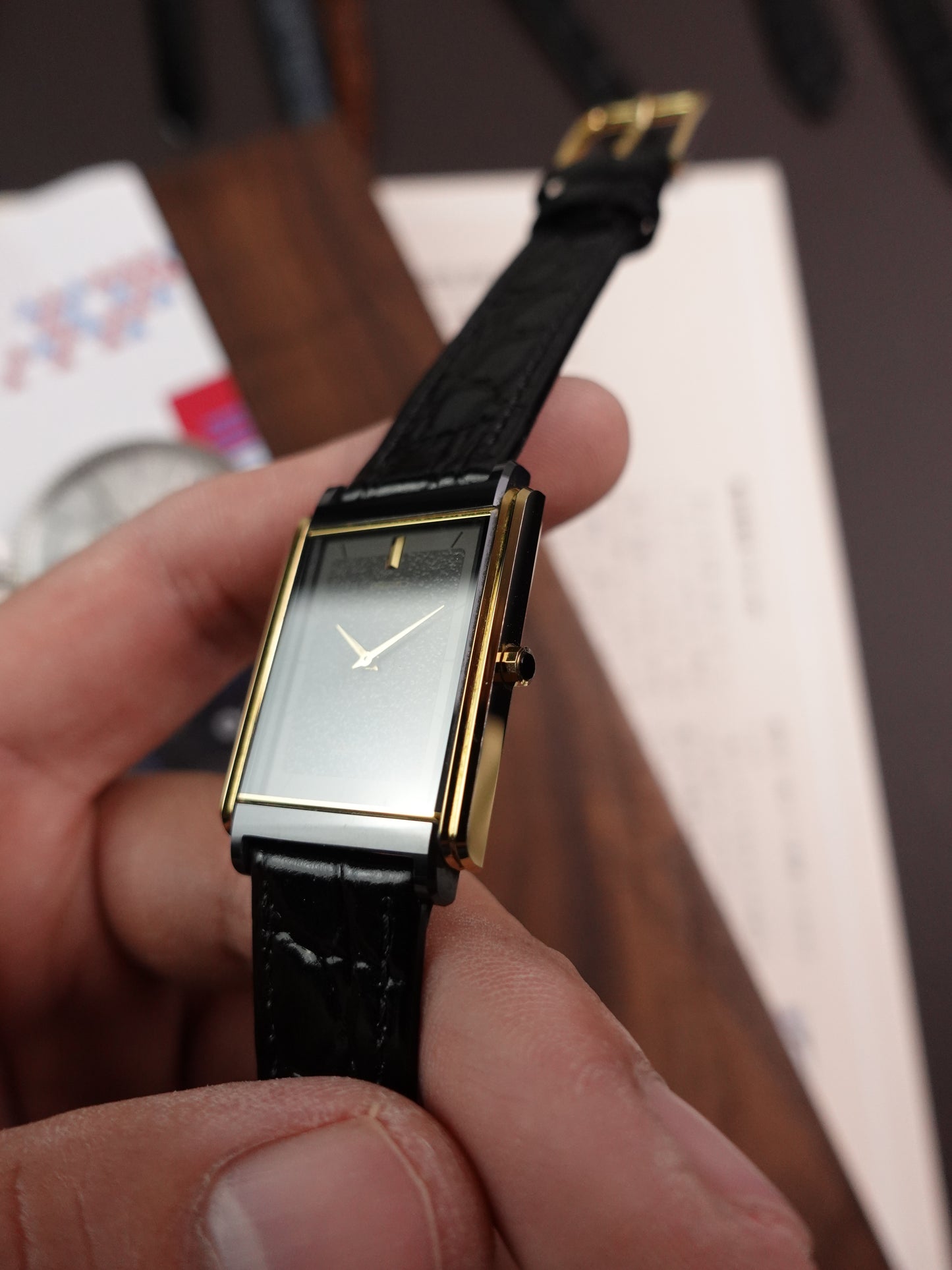 Seiko Dolce Black ceramic 2-tone with satin dial 1221-5260