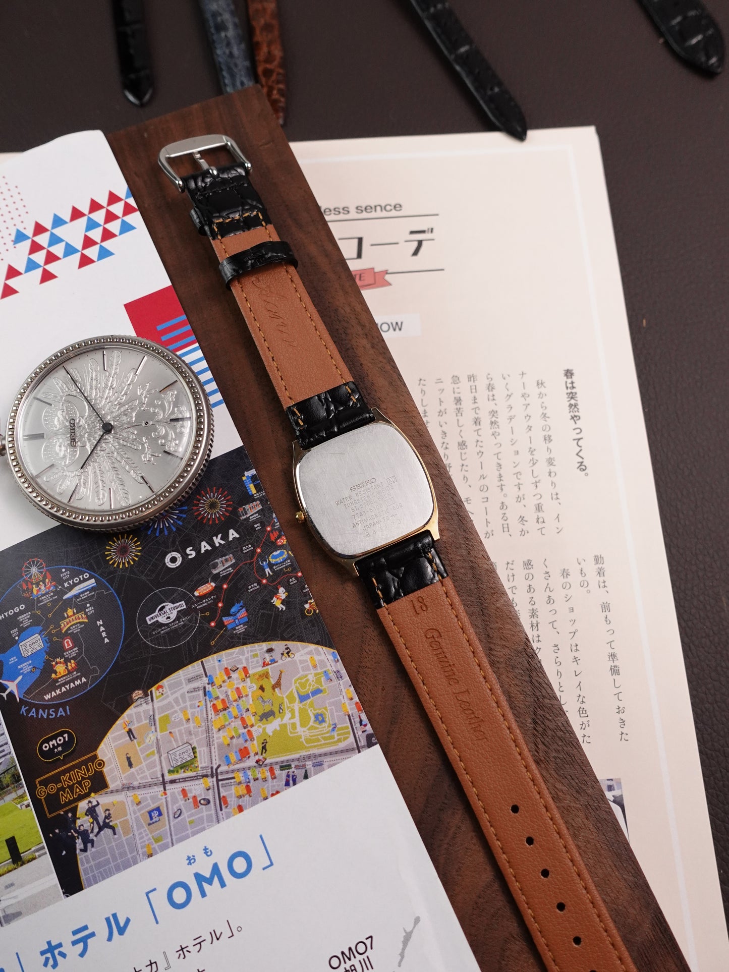 Seiko Dolce Cushion Case with ivory-esque Dial 7741-5100