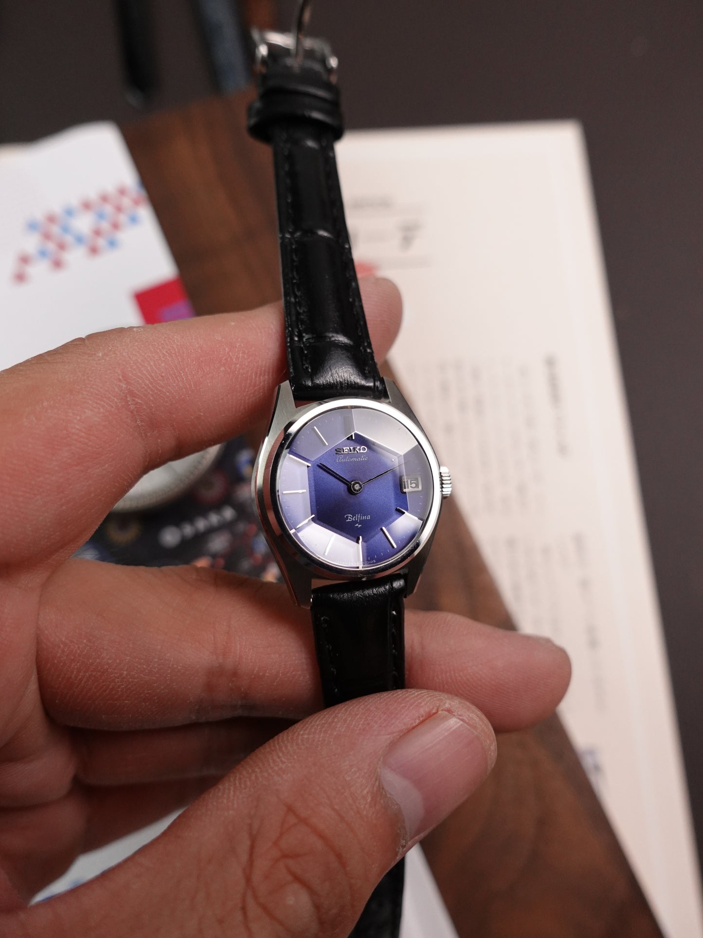 Seiko Belfina Manual winding with pristine Faceted Glass Condition