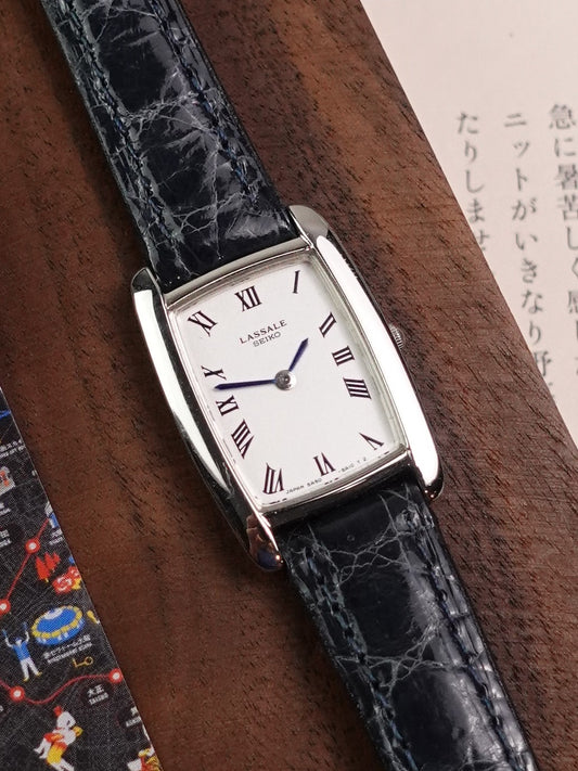 Ladies Seiko Lassale 'Tonneau' in Platinium (rare)