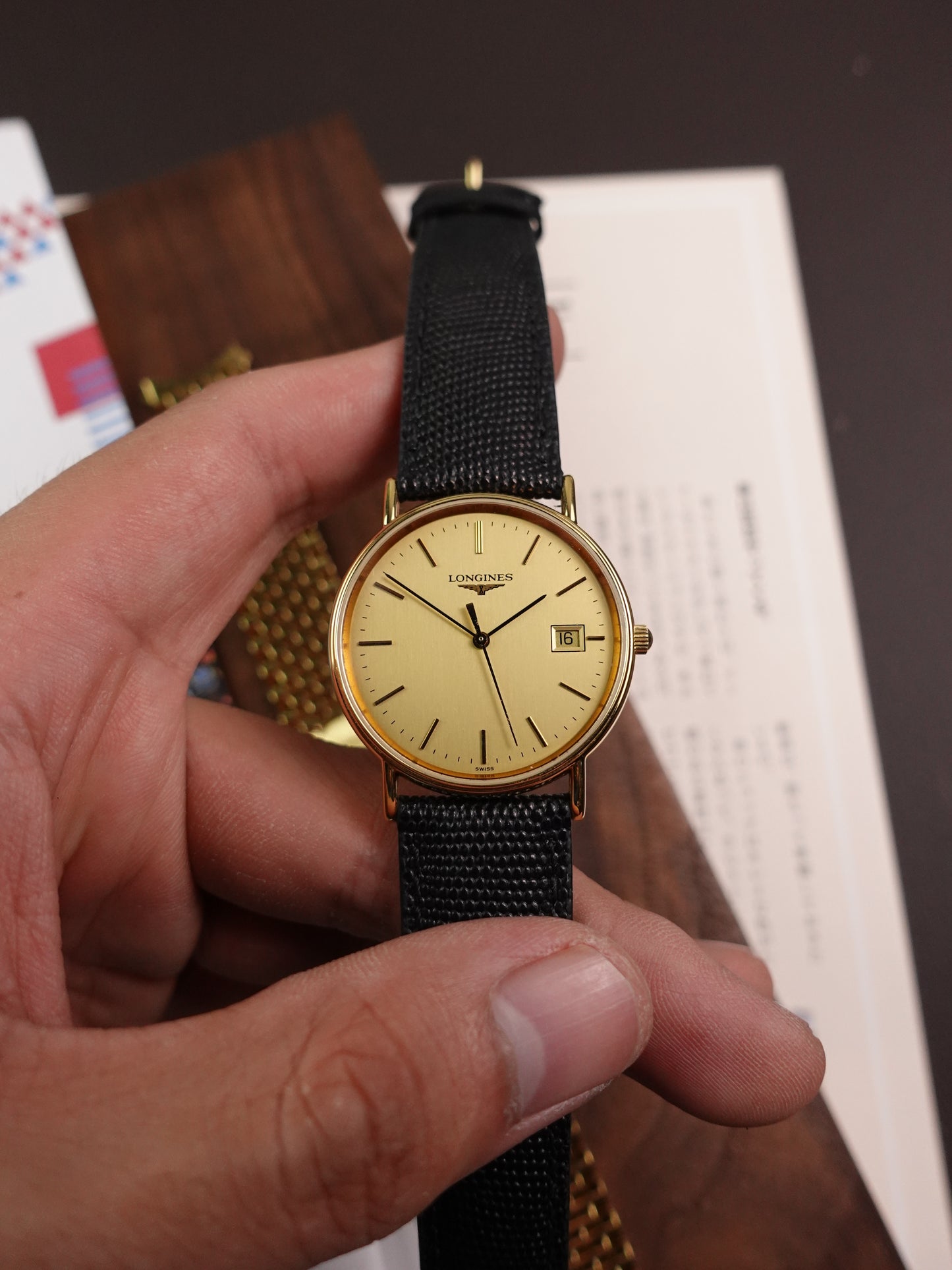 Longines Presence Stamped "Malaysia Airlines" Commemorative Piece Full set with original bracelet