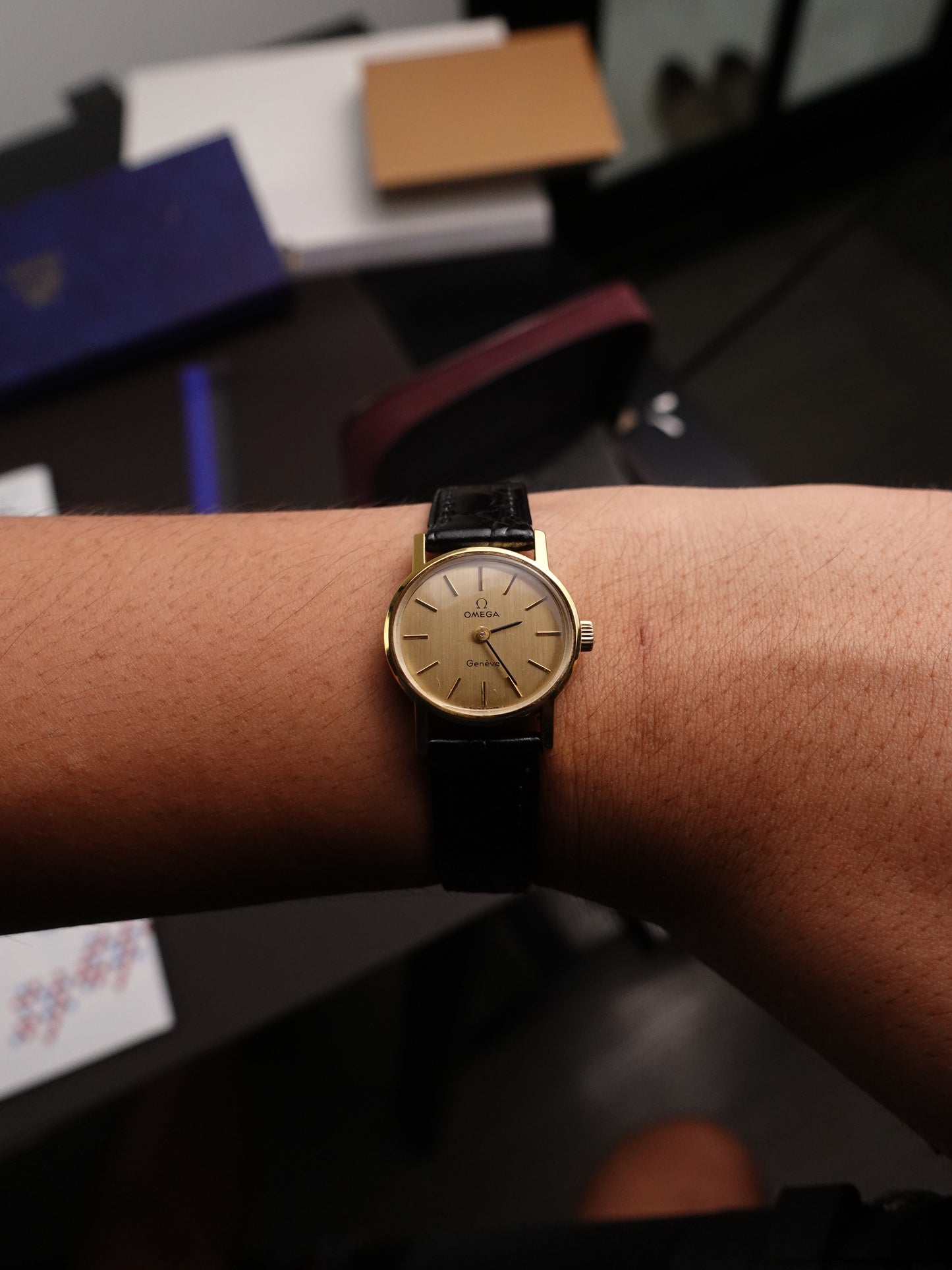 Ladies Ladies Omega Oval manual winding Fully serviced with original buckle