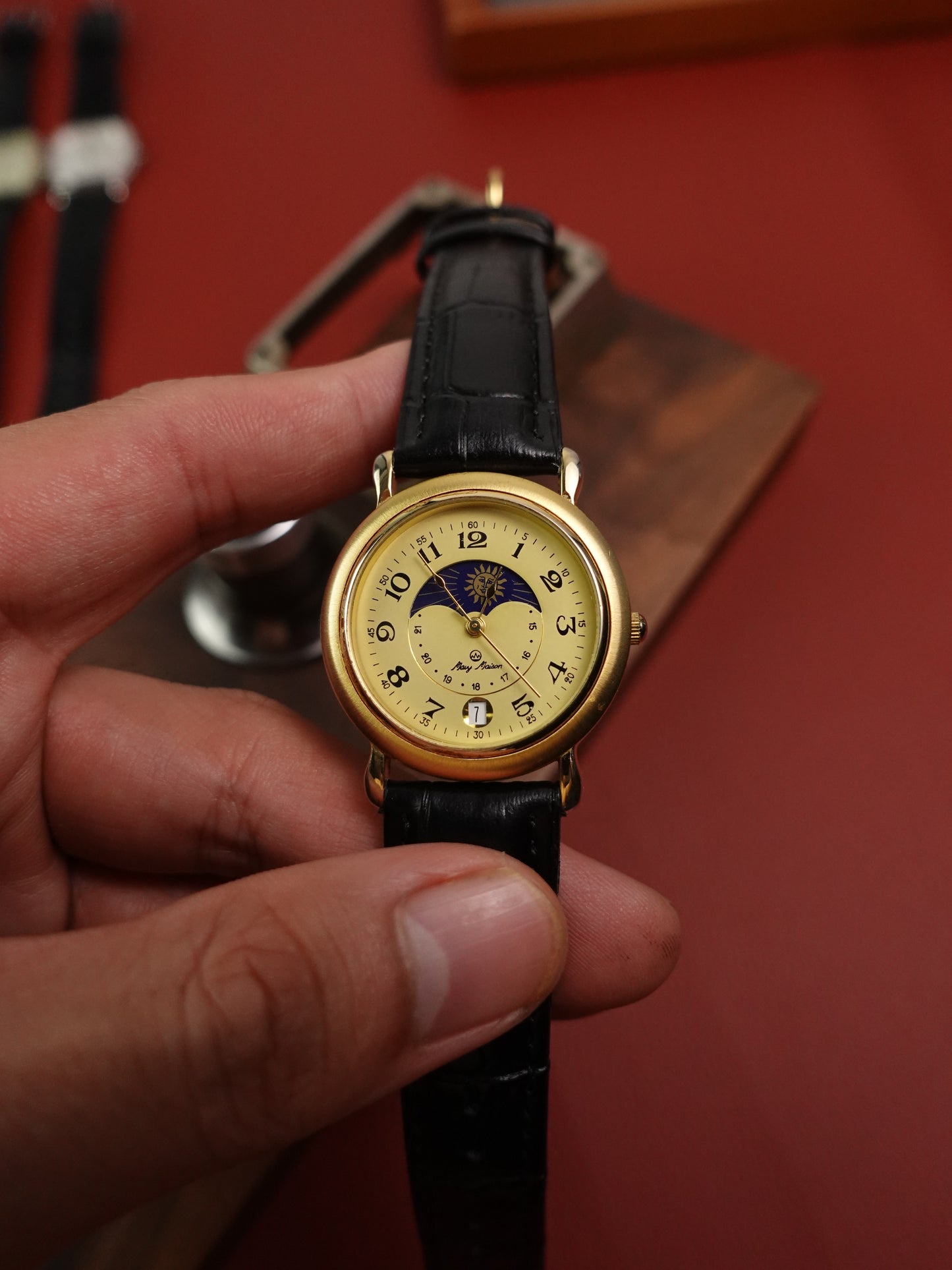 Japanese Quartz Mary Maison Moonphase