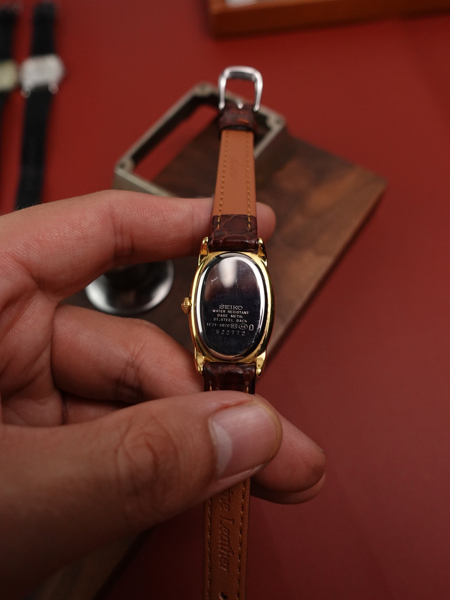 Seiko Ladies "Baignoire" Gold
