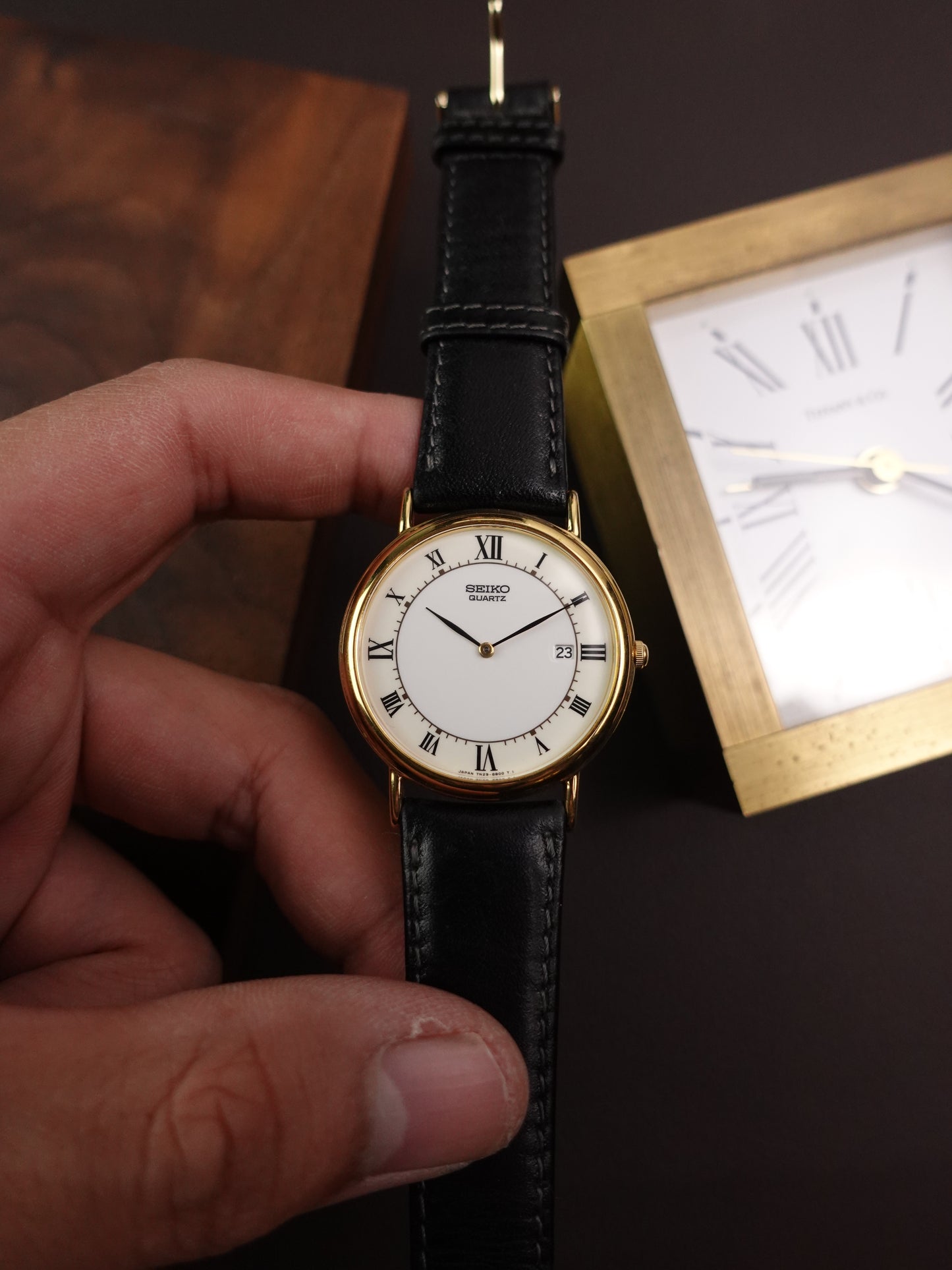 Seiko Quartz Classic Daydate 7N29-8A00 Circa.1990s