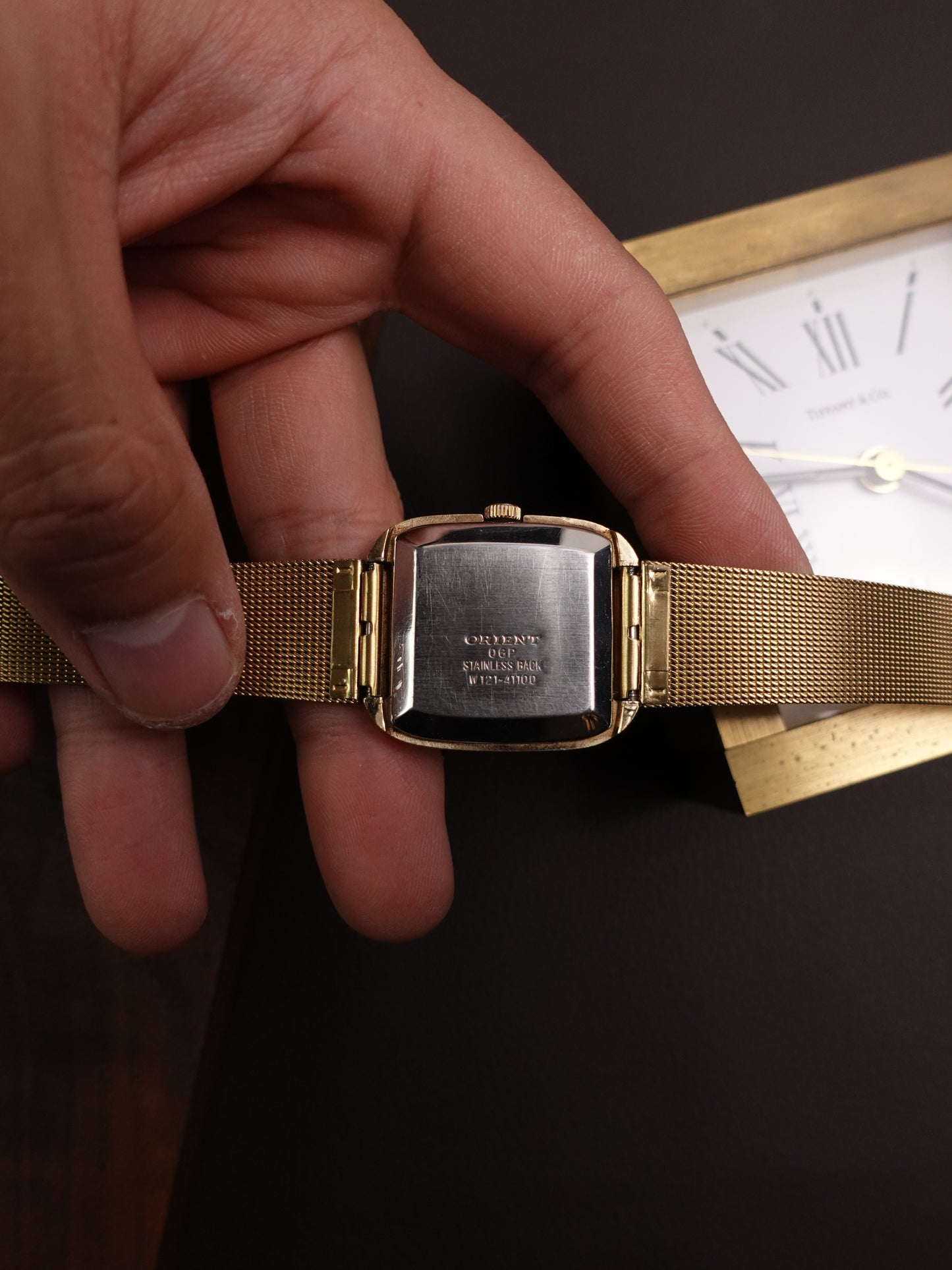 Orient Reflective Checkered Dial Manual winding W121-41100 Circa 70s