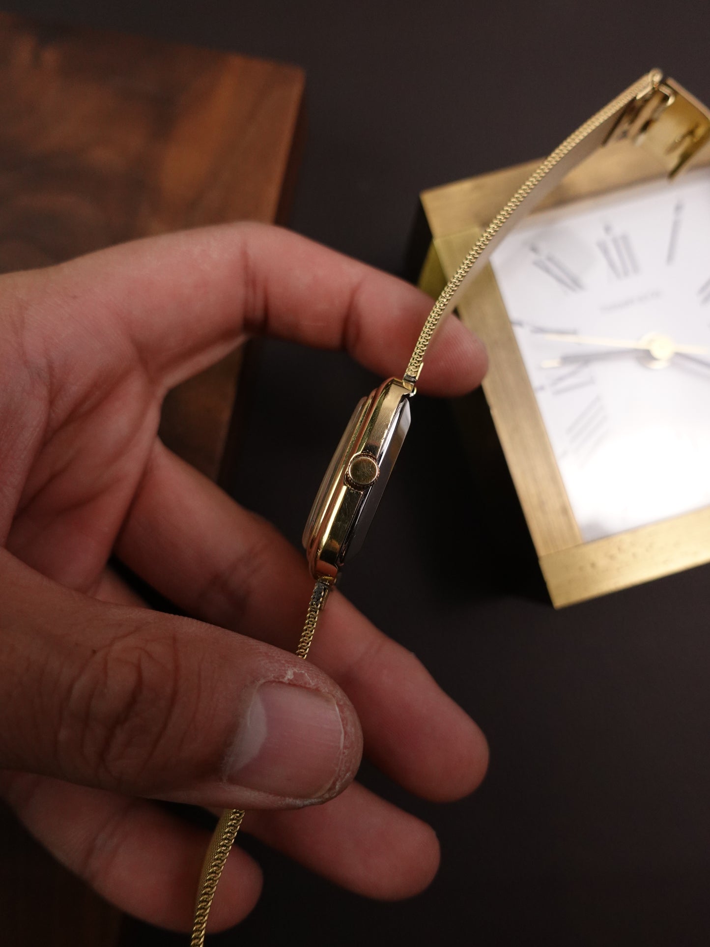Orient Reflective Checkered Dial Manual winding W121-41100 Circa 70s