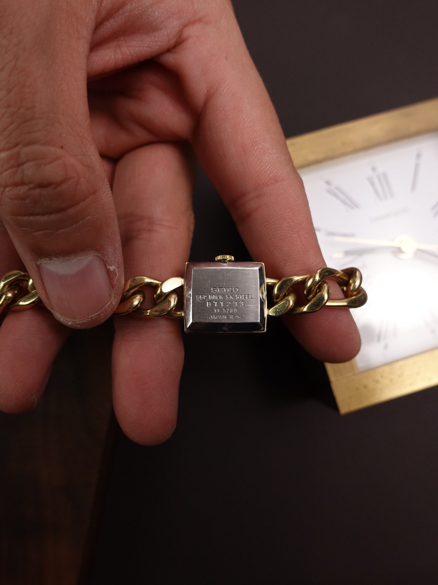 Seiko Cuban Chain Manual winding. 11-5280
