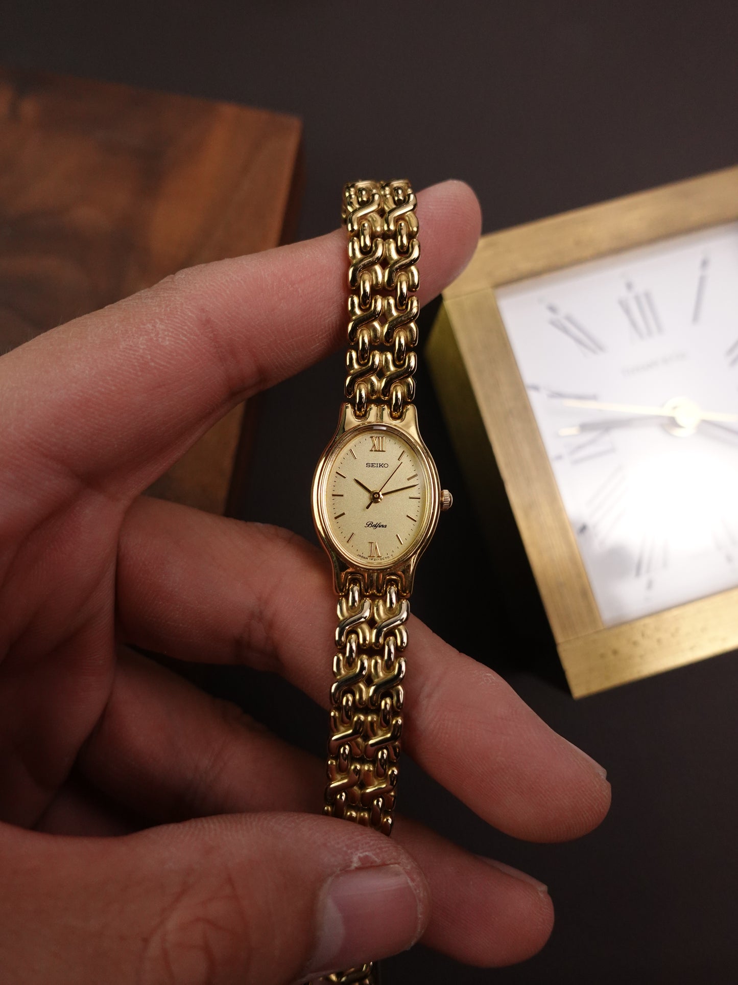 Ladies Seiko Belfina Bracelet Quartz 1f21-5A80
