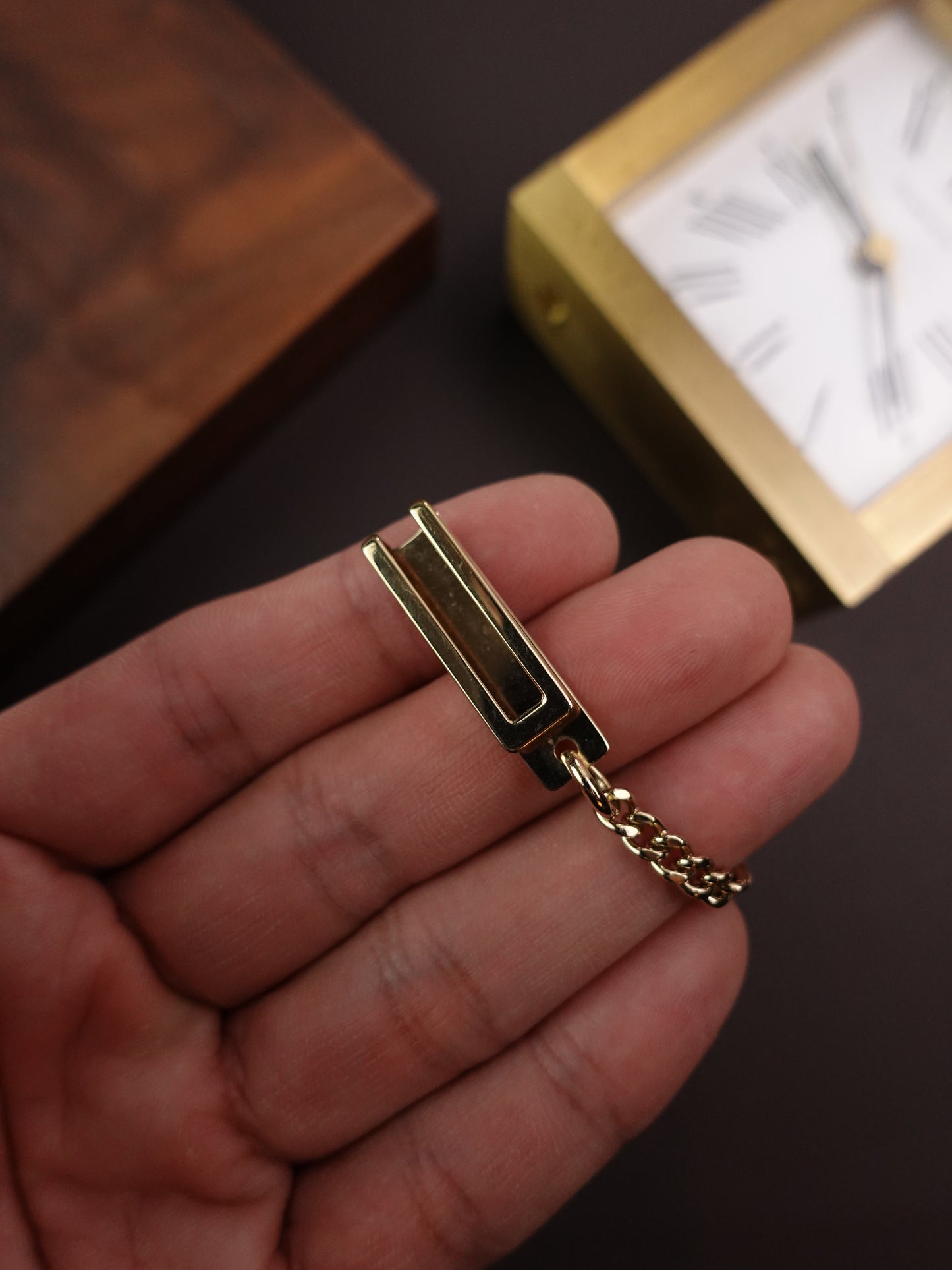 Citizen Quartz Pocket Watch with original chain + Box
