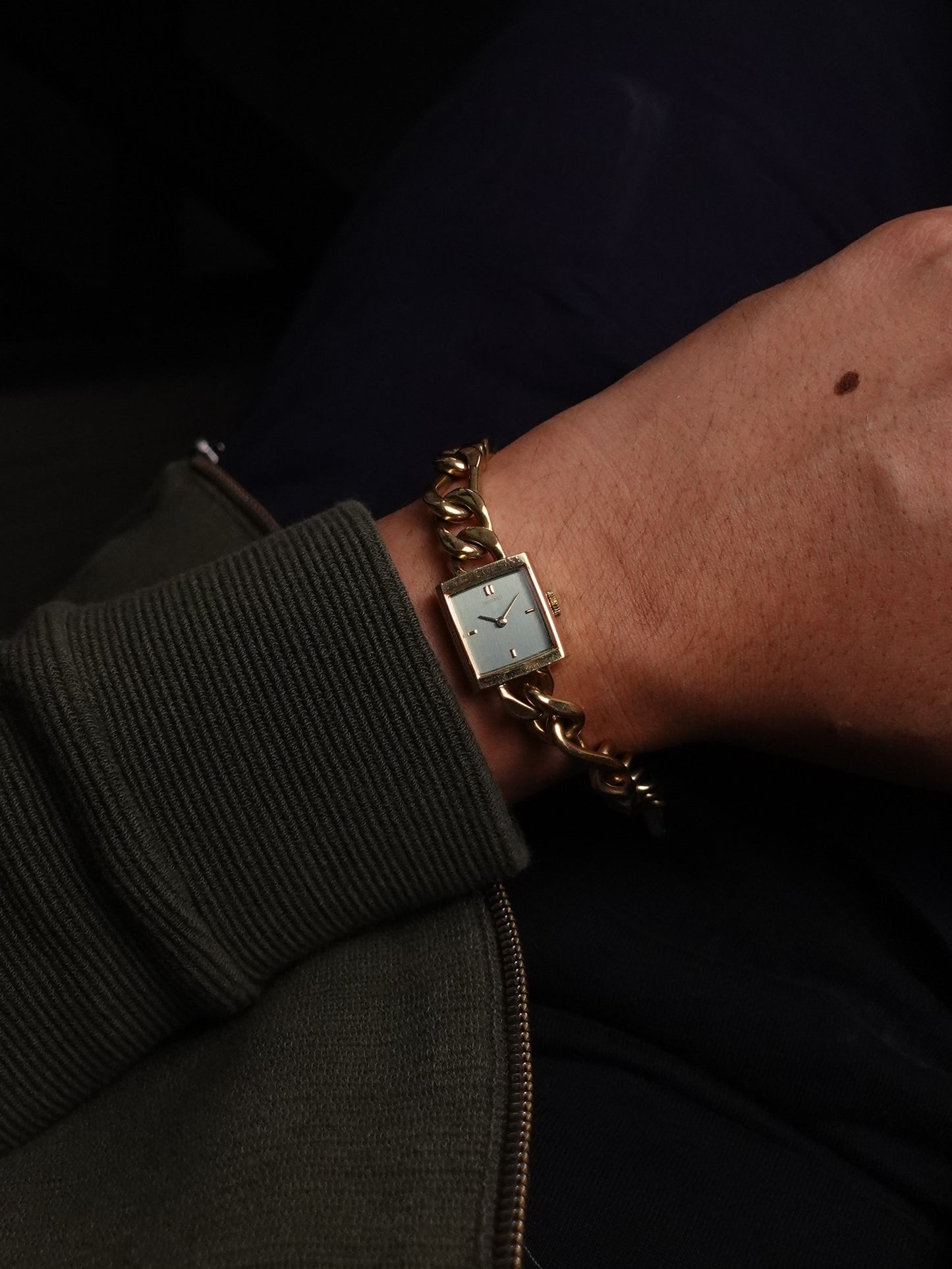 Seiko Cuban Chain Manual winding. 11-5280