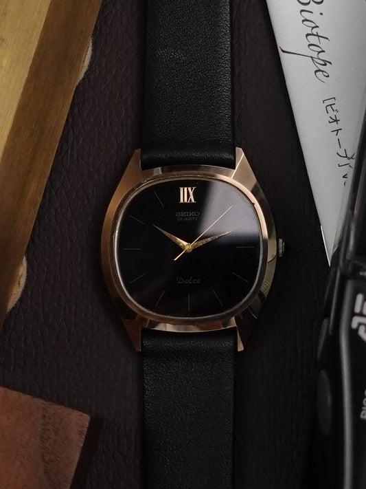 Seiko Dolce C-case Jumbo Circa.1980s 5981-5880