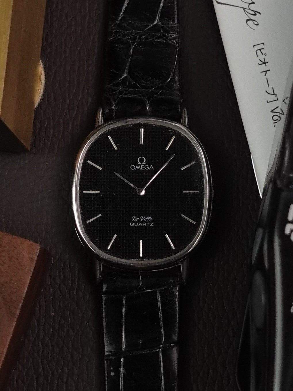 Omega De-ville Elipse Waffle dial (with glass and dial scratches)
