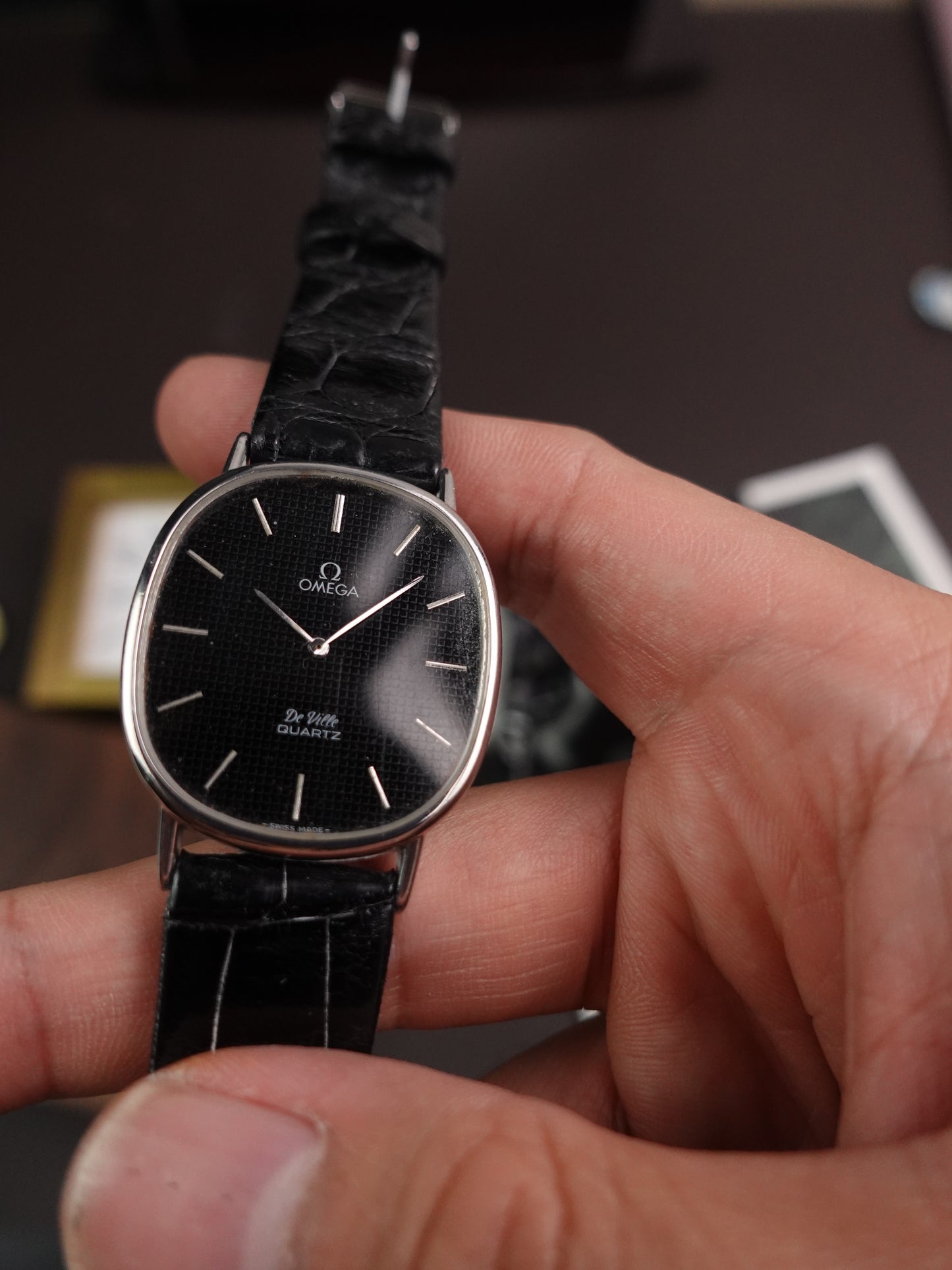 Omega De-ville Elipse Waffle dial (with glass and dial scratches)