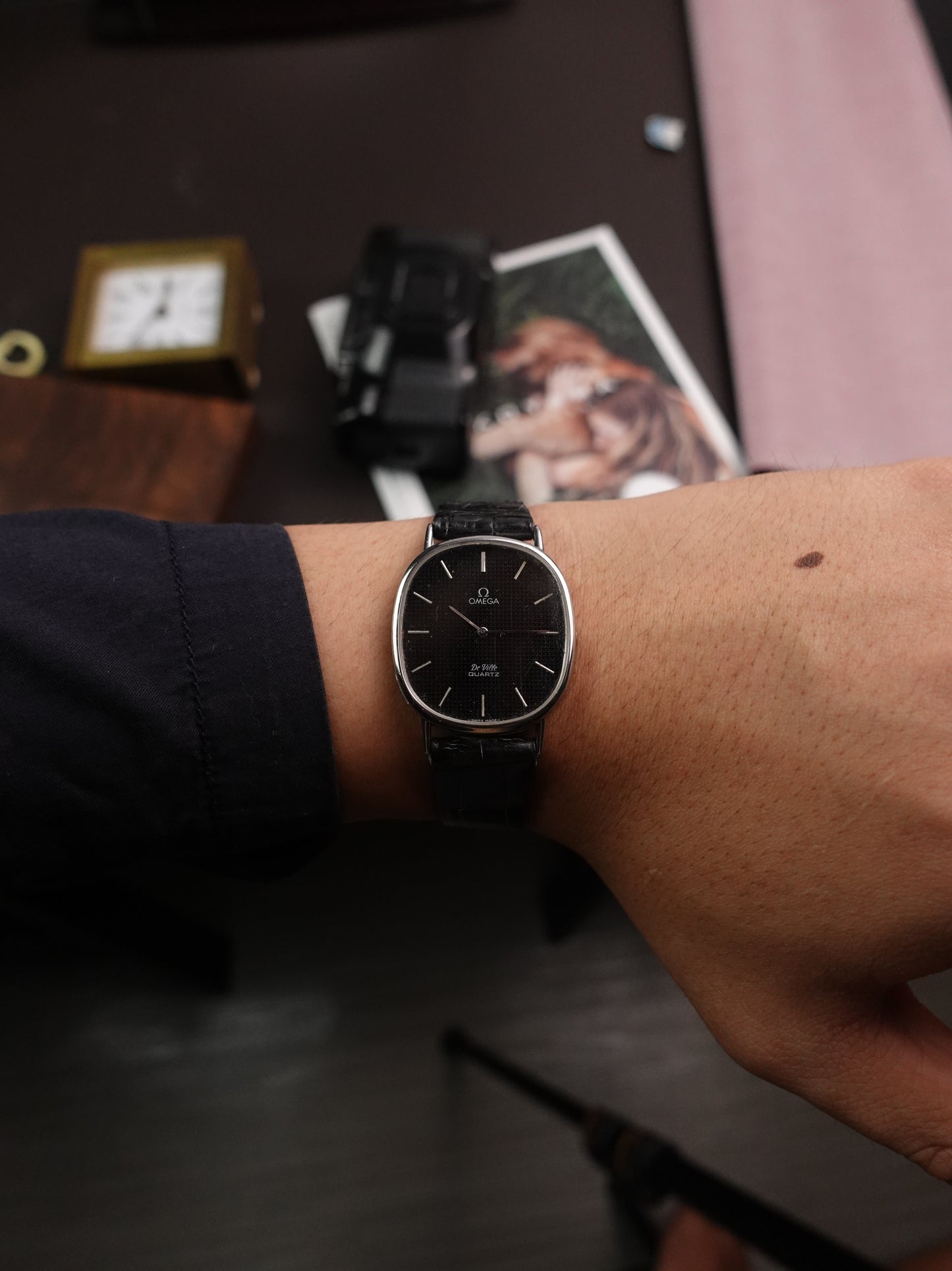 Omega De-ville Elipse Waffle dial (with glass and dial scratches)