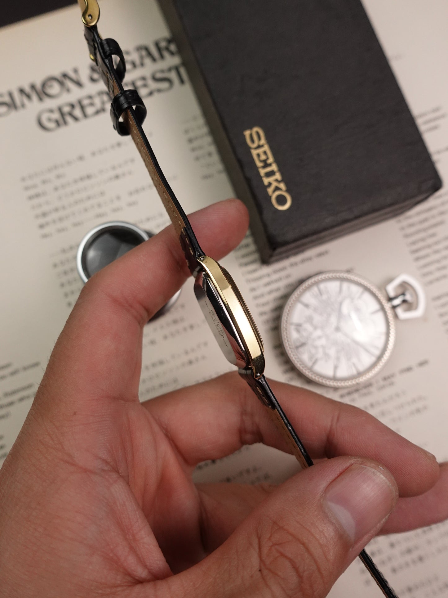 Seiko Quartz Ember Chocolate Brush dial Unisex 4720-5100 Circa 1978