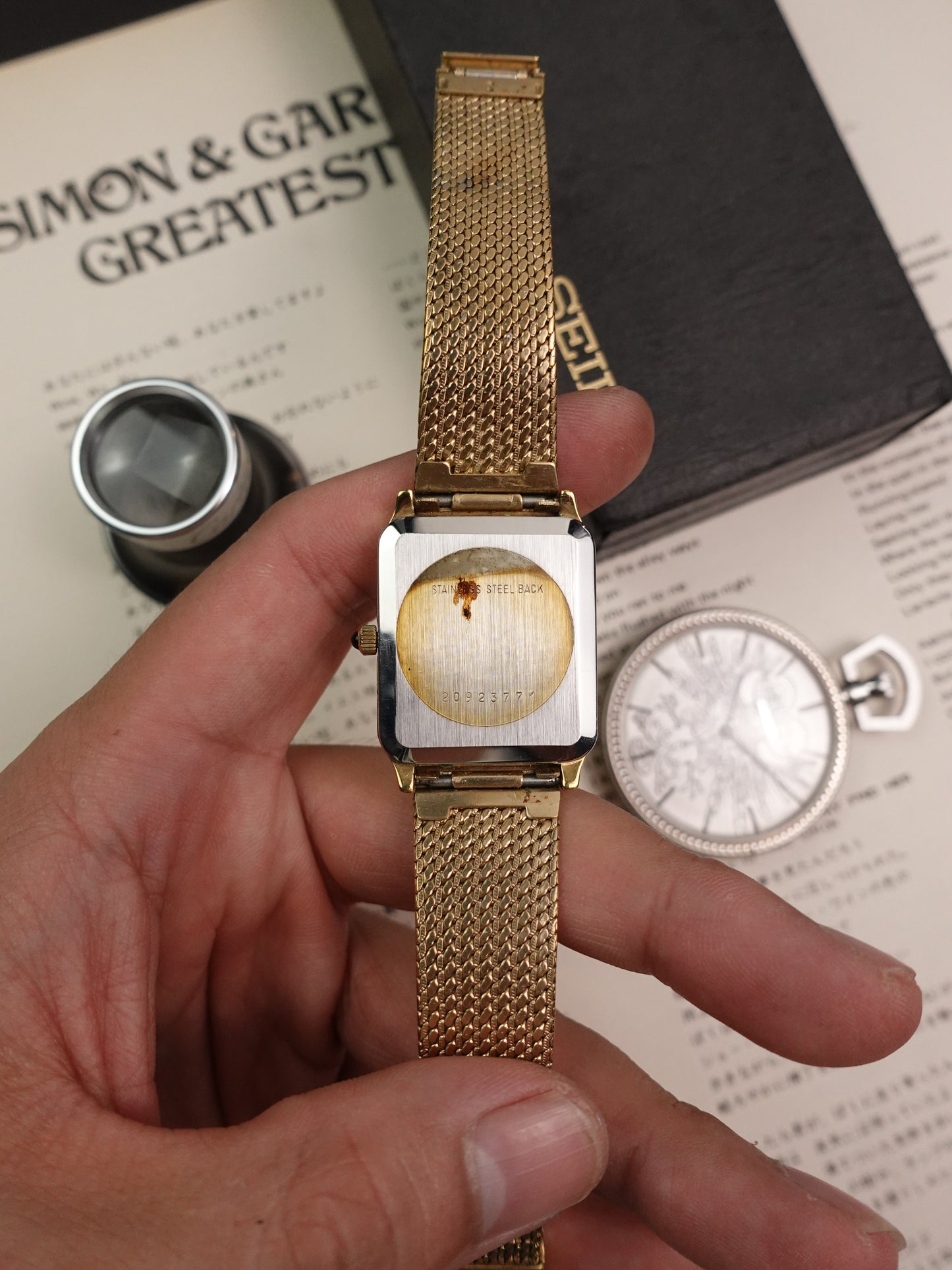 Men's Longines Tank Quartz Linen with original Longines Bracelet (fully adjustable) Cal 832