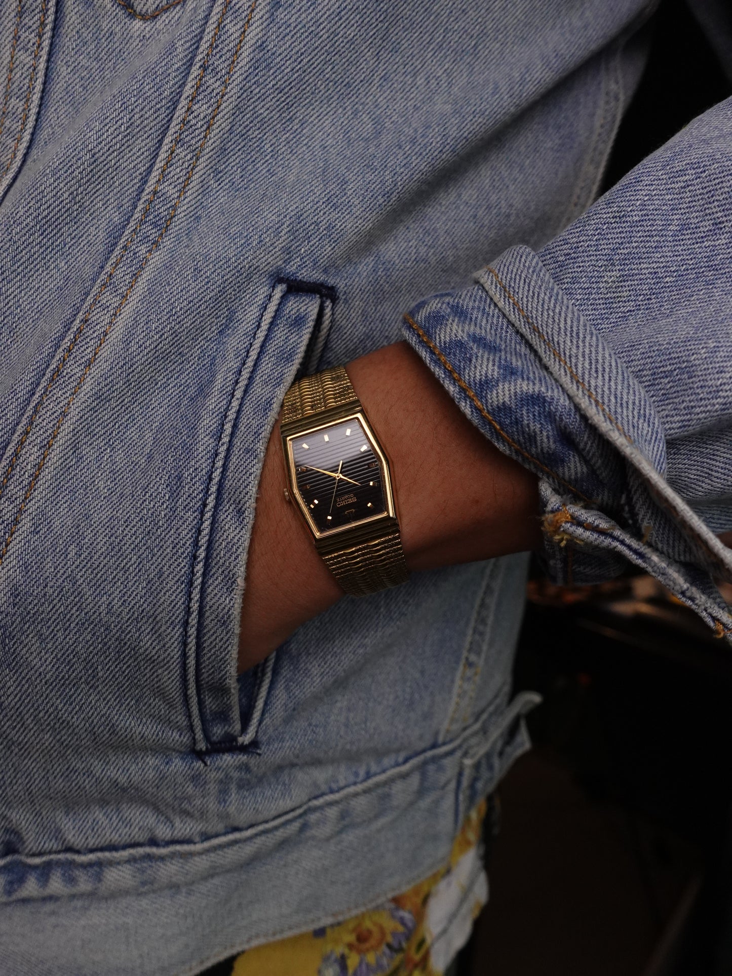 Seiko Galaxy 'bamboo' v701-5j80 Circa. 1991