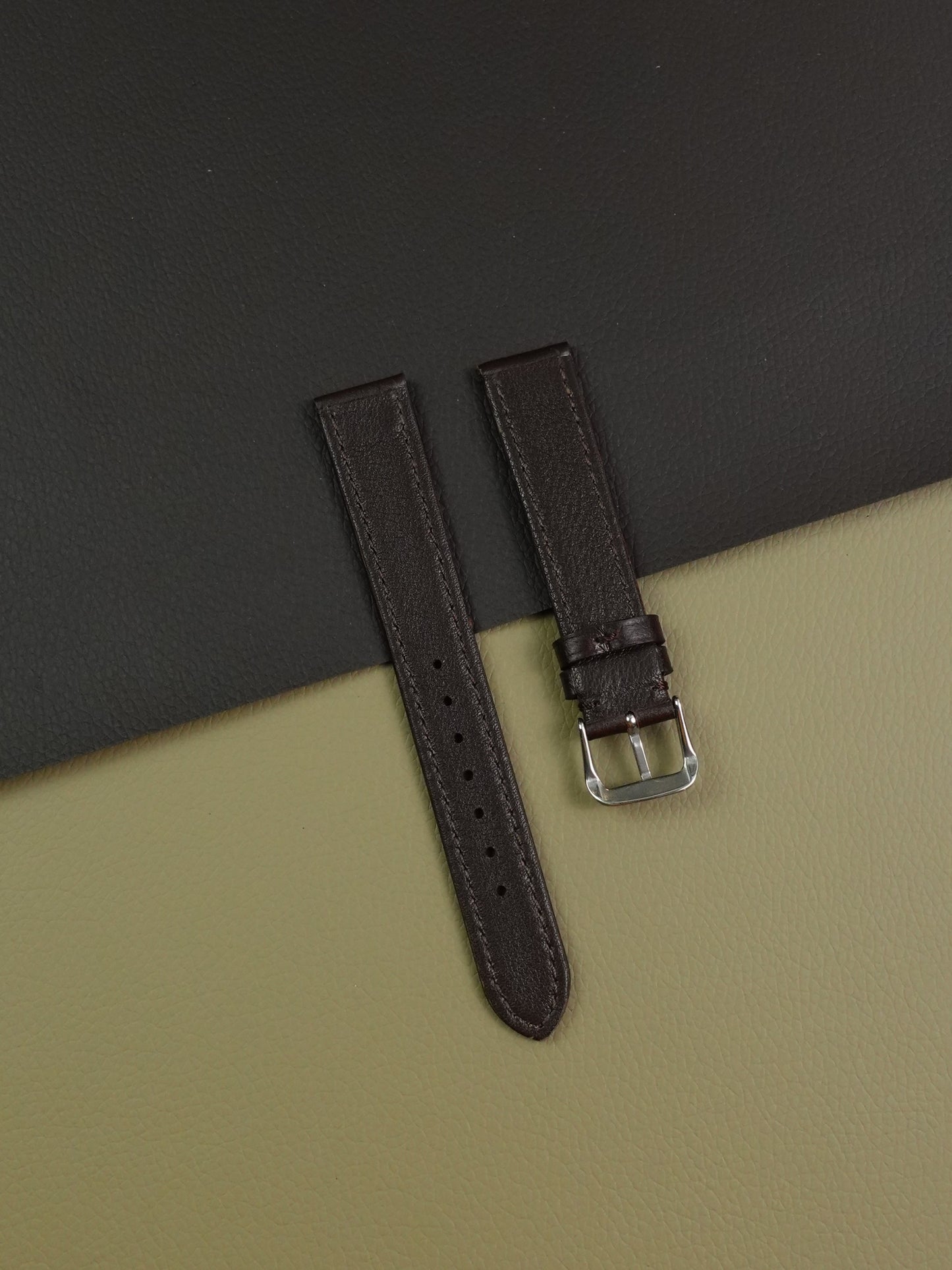 Classic Reddish Brown Leather Strap