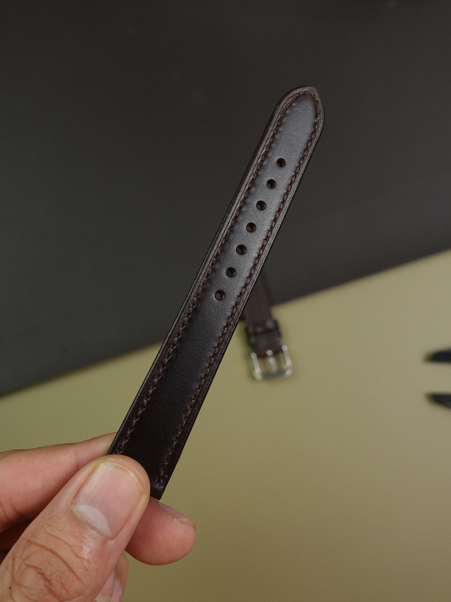 Classic Reddish Brown Leather Strap