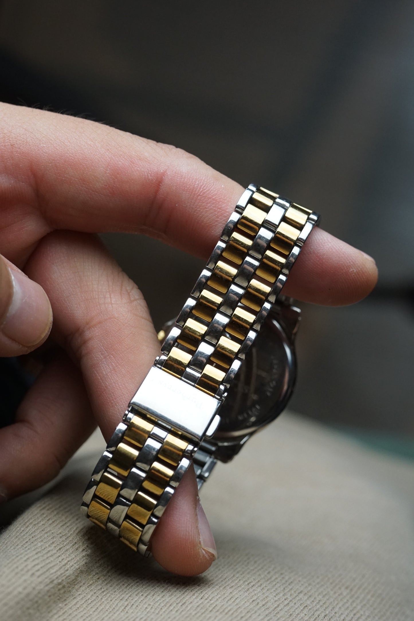 Classic 2 tone Burberry jubilee bracelet quartz