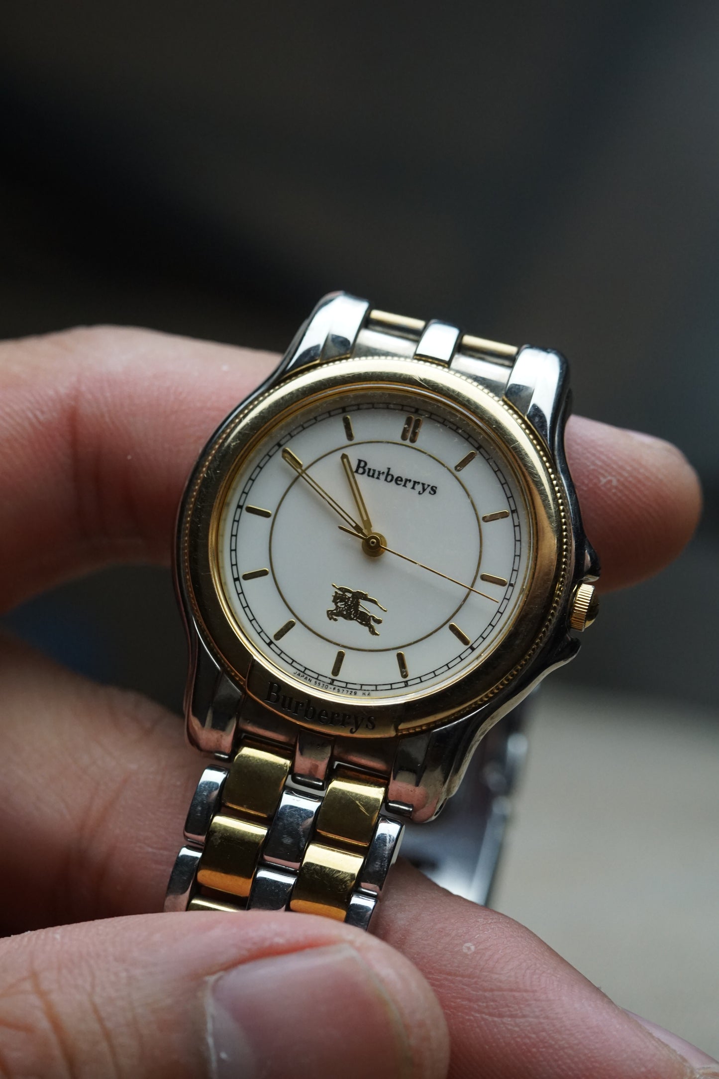 Classic 2 tone Burberry jubilee bracelet quartz