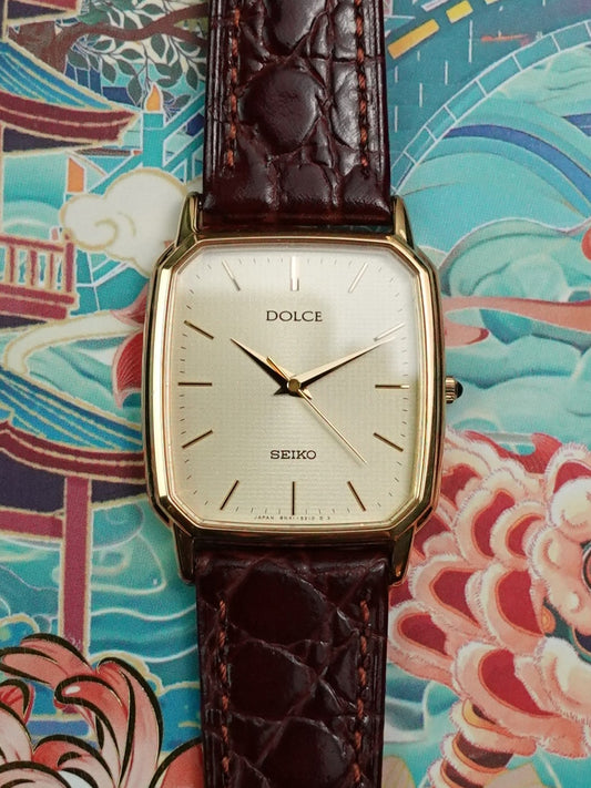 Seiko Dolce Tank 8N41-5160  Mistsubishi Electric Commermorative Circa. 1995