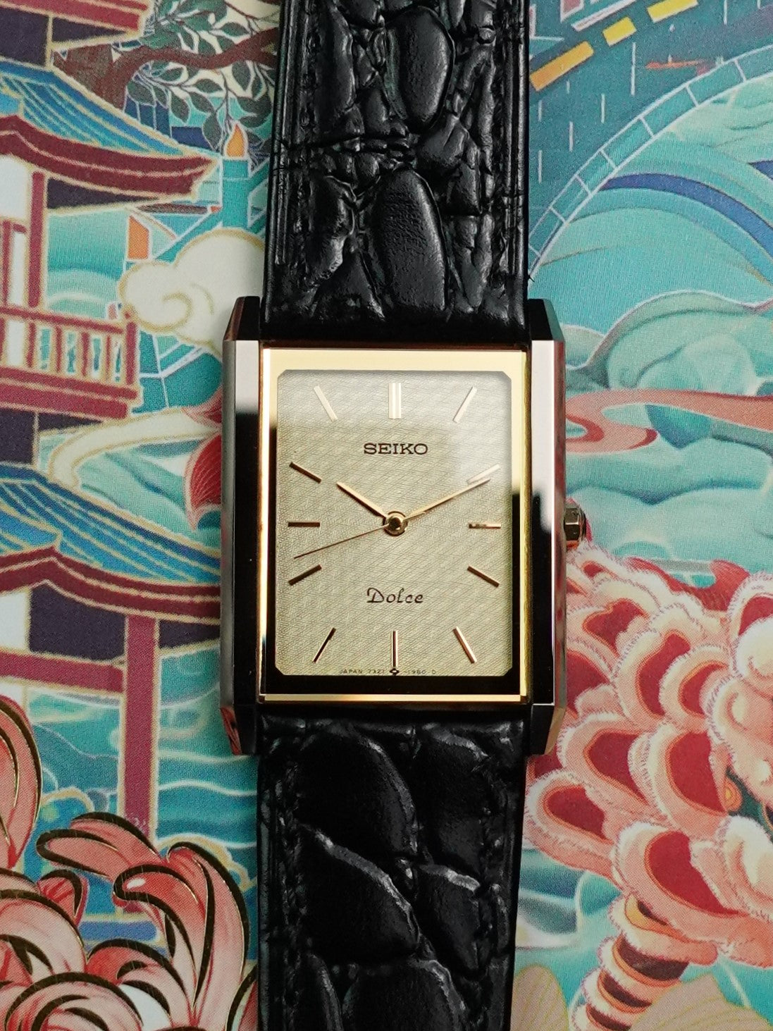 Seiko Dolce Tapestry Dial Tungsten Carbide Scratch Resistant 7321-6170 (RARE)