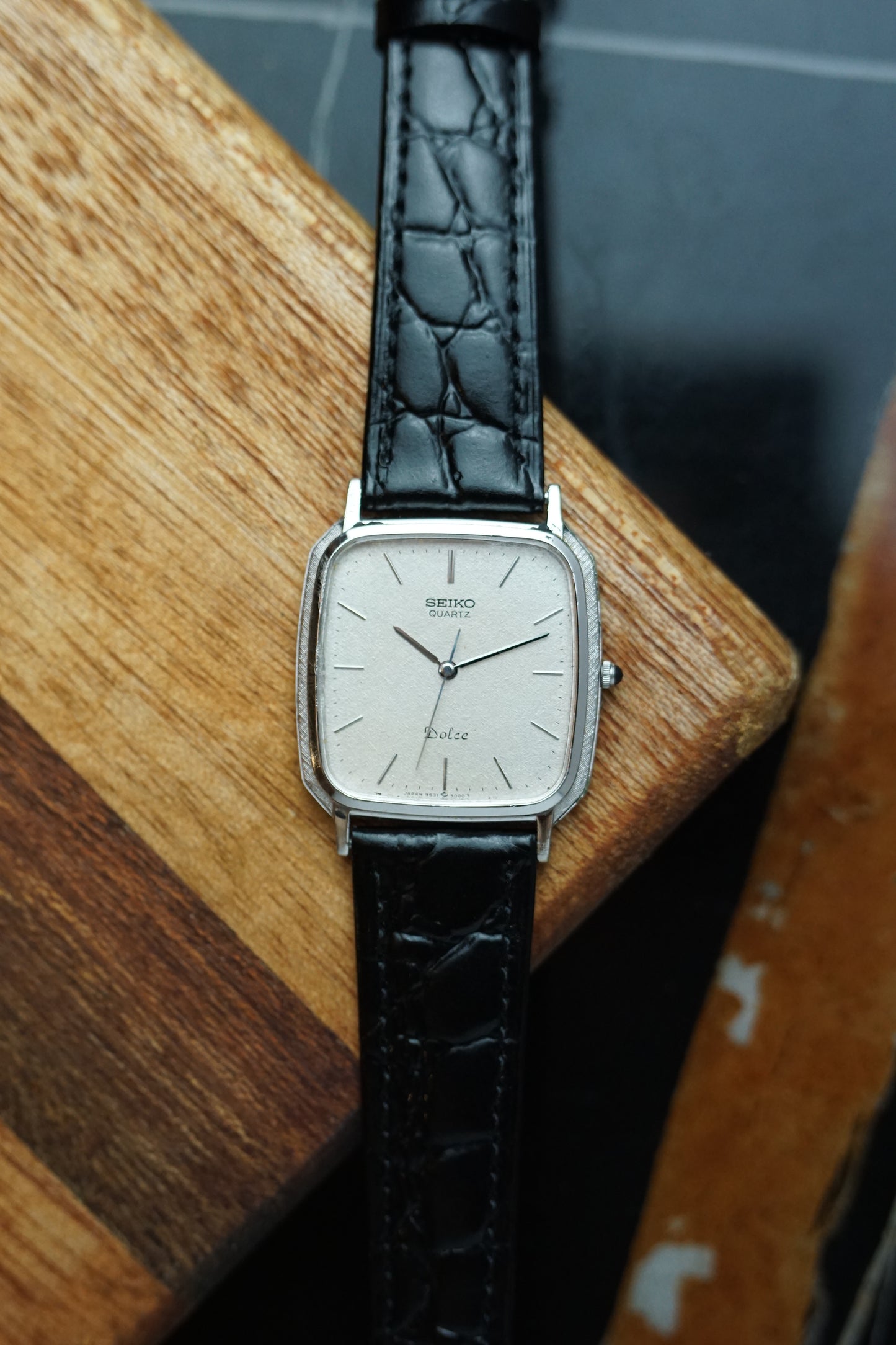 Seiko Dolce Silver with Textured silver Dial