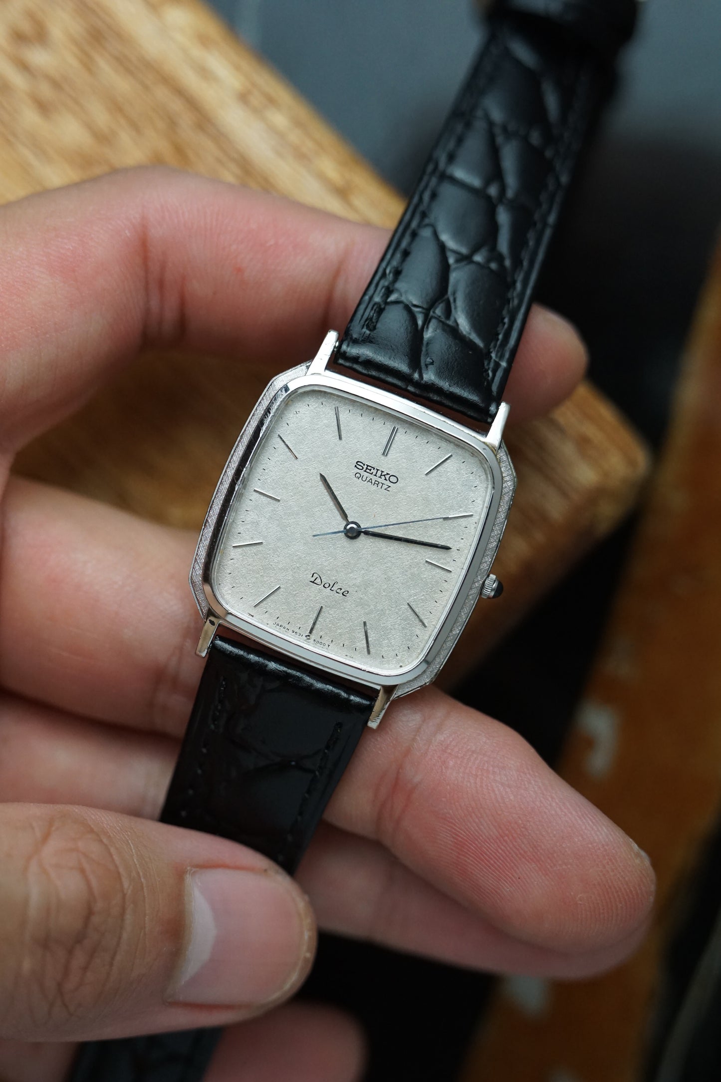 Seiko Dolce Silver with Textured silver Dial