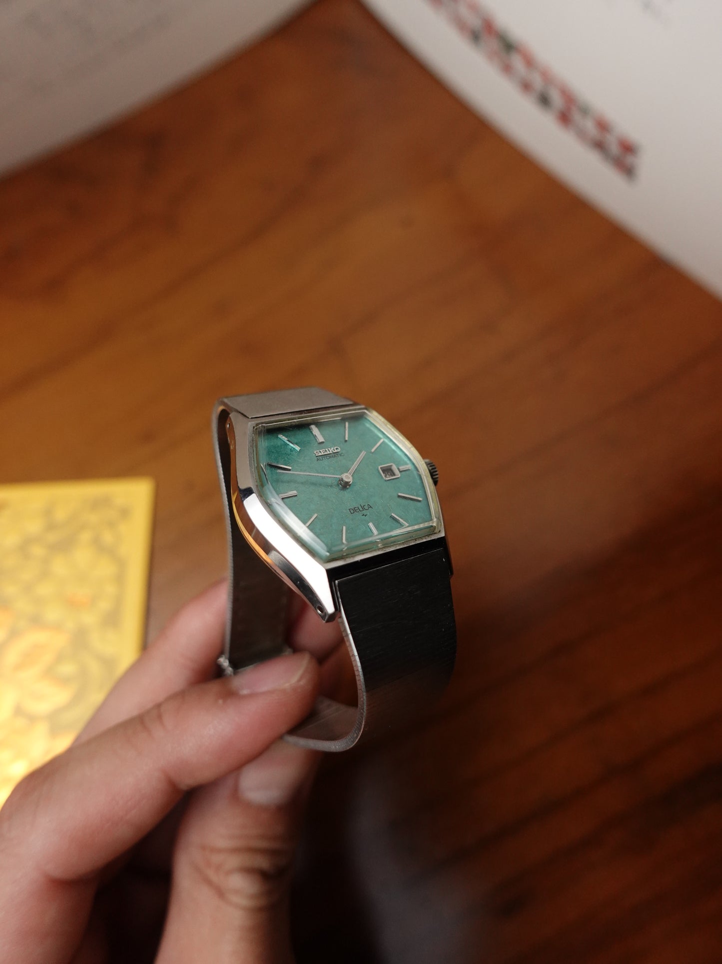 Seiko Delica Textured Emarald Green Manual winding 2415-7040